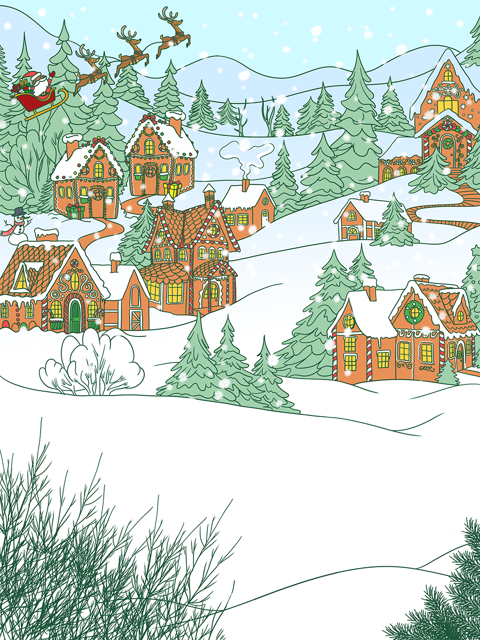 Gingerbread Village w Snow.png