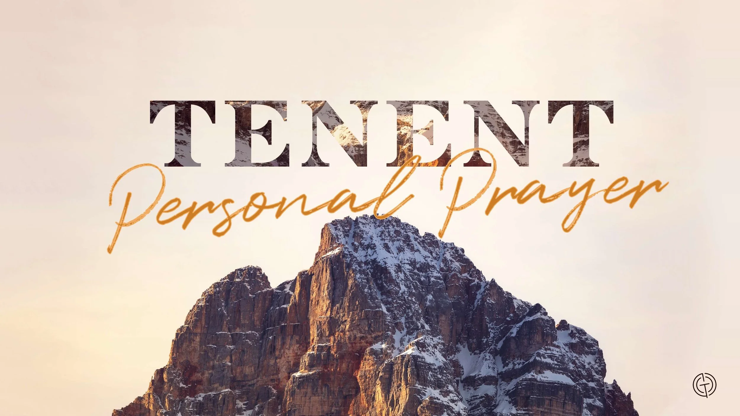 TENENT: Personal Prayer