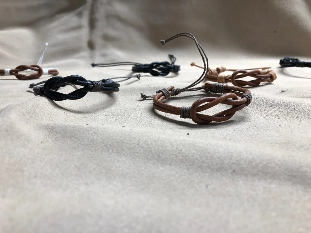 Leather infinity Bracelet unisex