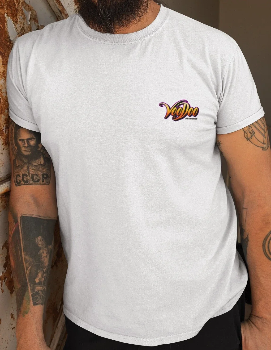 Sunset White Tee Mens 2.webp