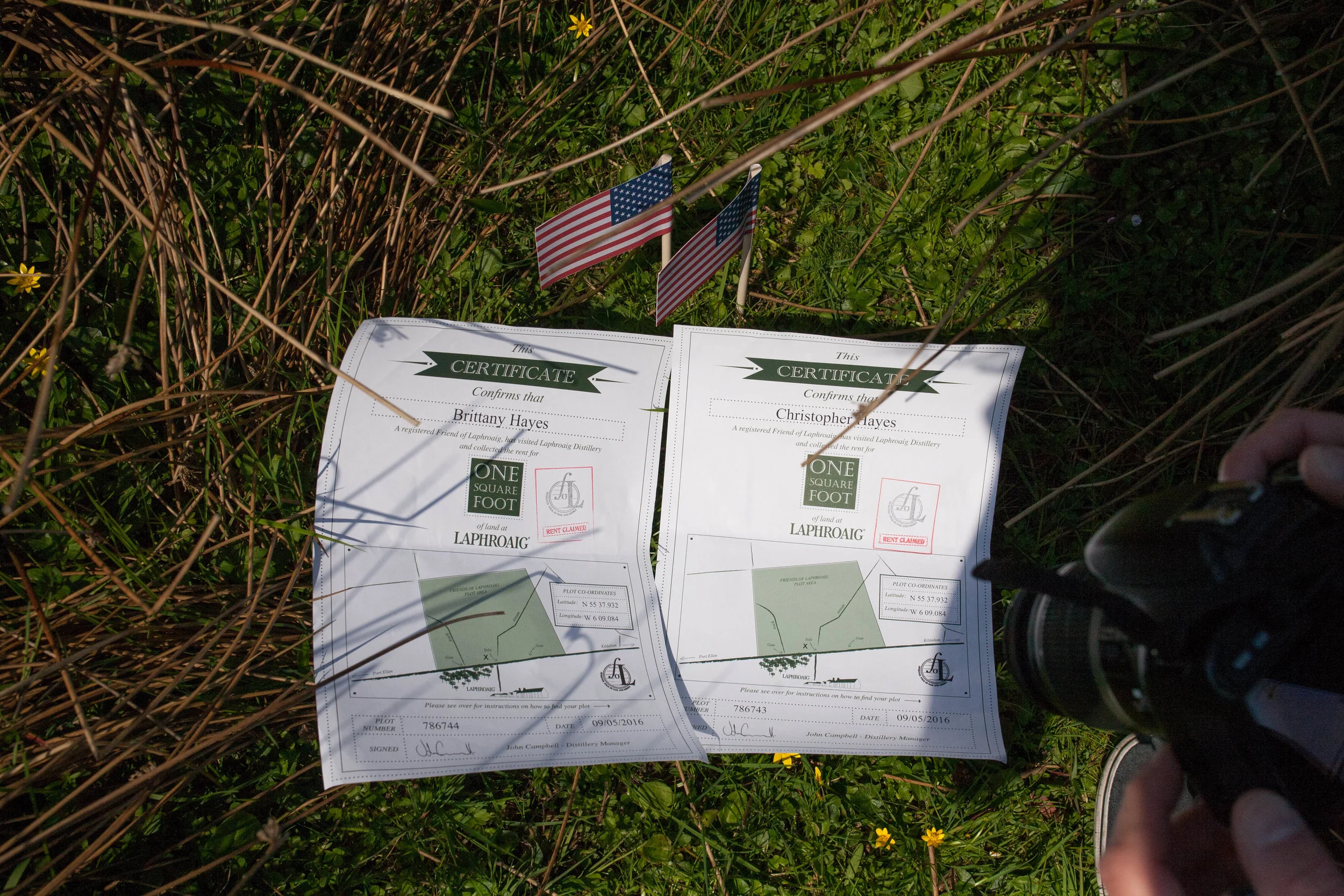we now each own a square foot of the laphroaig land