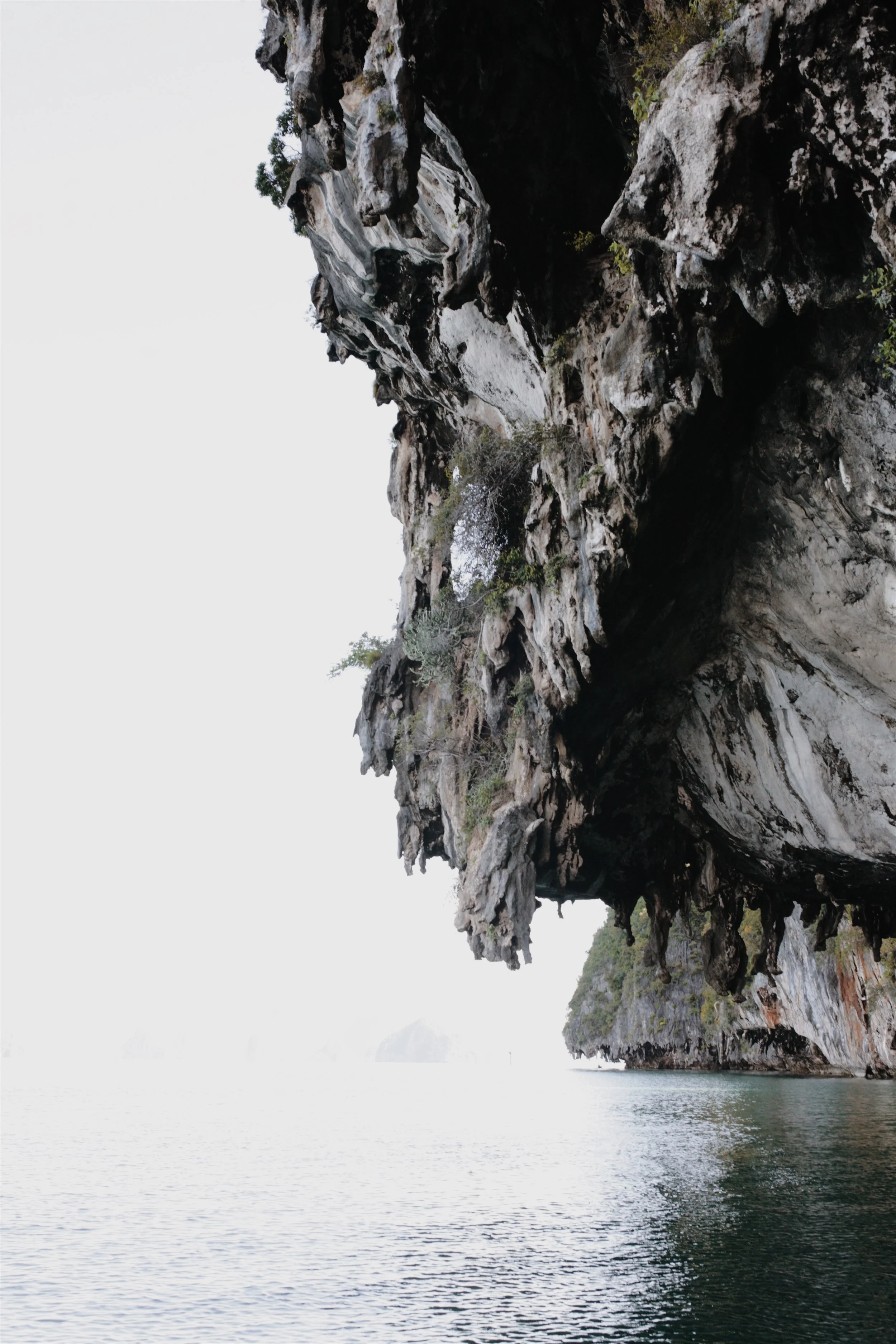riding right up to huge caves