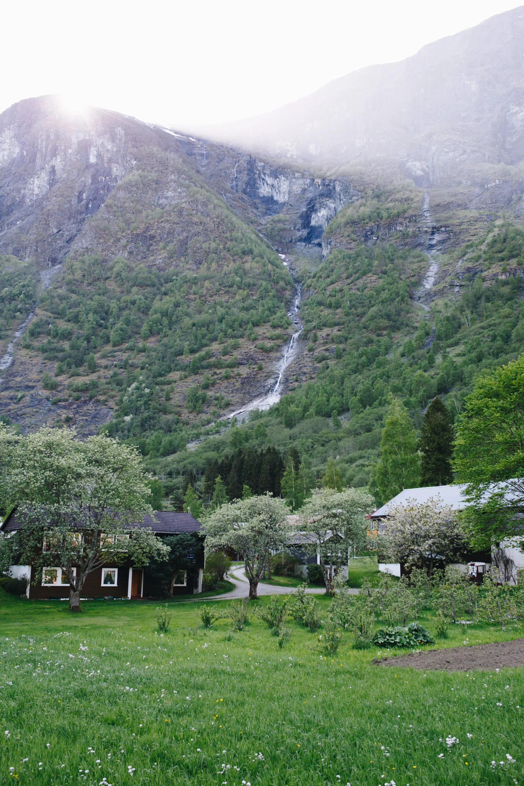 campground waterfall views