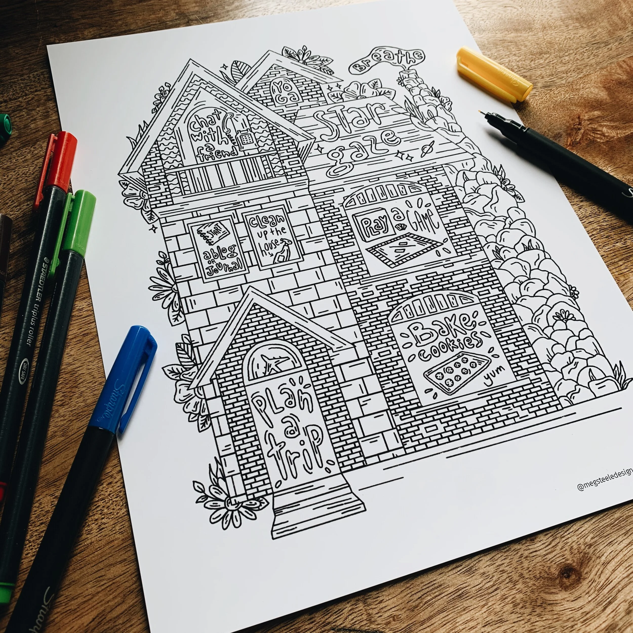 Coloring Pages During Quarantine