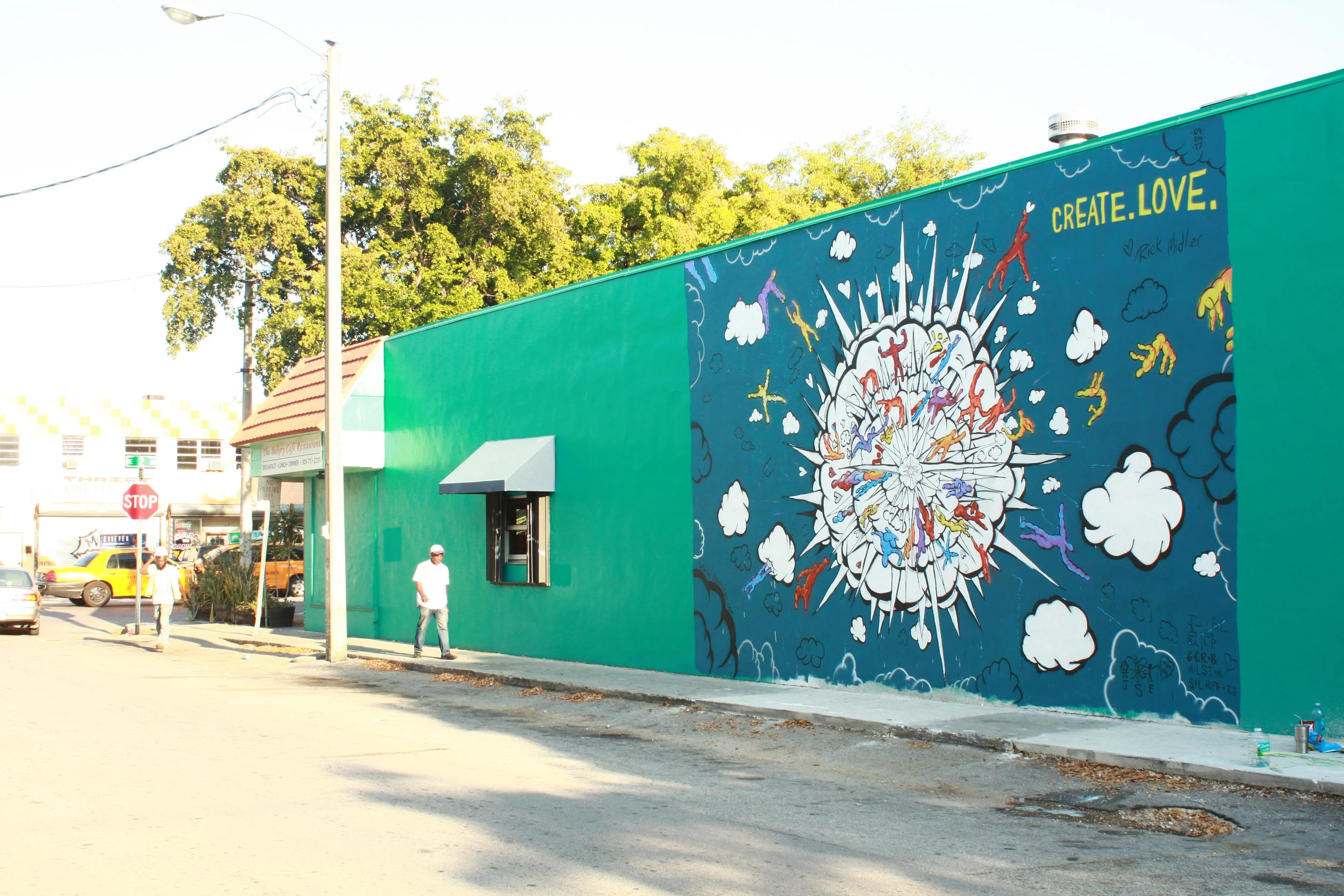 The mural resides at 199 NE 82nd Terrace, Miami, FL 33138