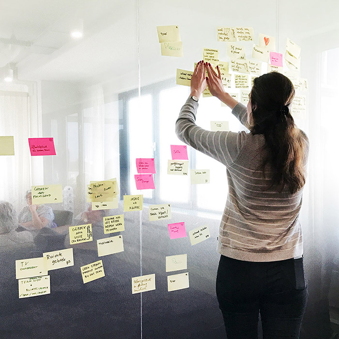 Retrospective - All team members show what they think worked well in the previous sprint, or what should be changed
