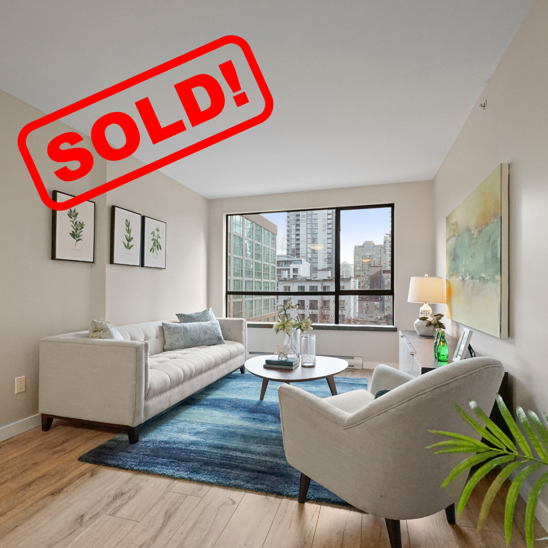 507-1189 HOWE STREET SOLD FOR: $708,000 2 BED | 2 BATH | 833 SF