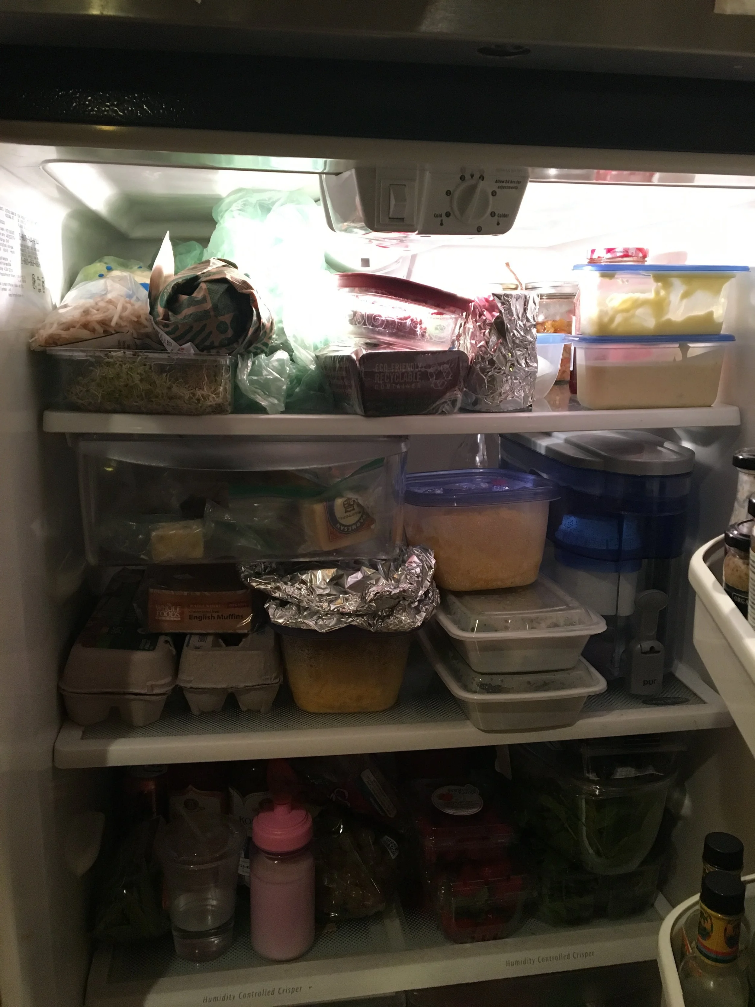 One of those dozens of eggs is full of dyed, hard boiled eggs. That I will eat. And the bread is for the child. The cheese is for me to wistfully stare at and say, "we had some good times, didn't we?"