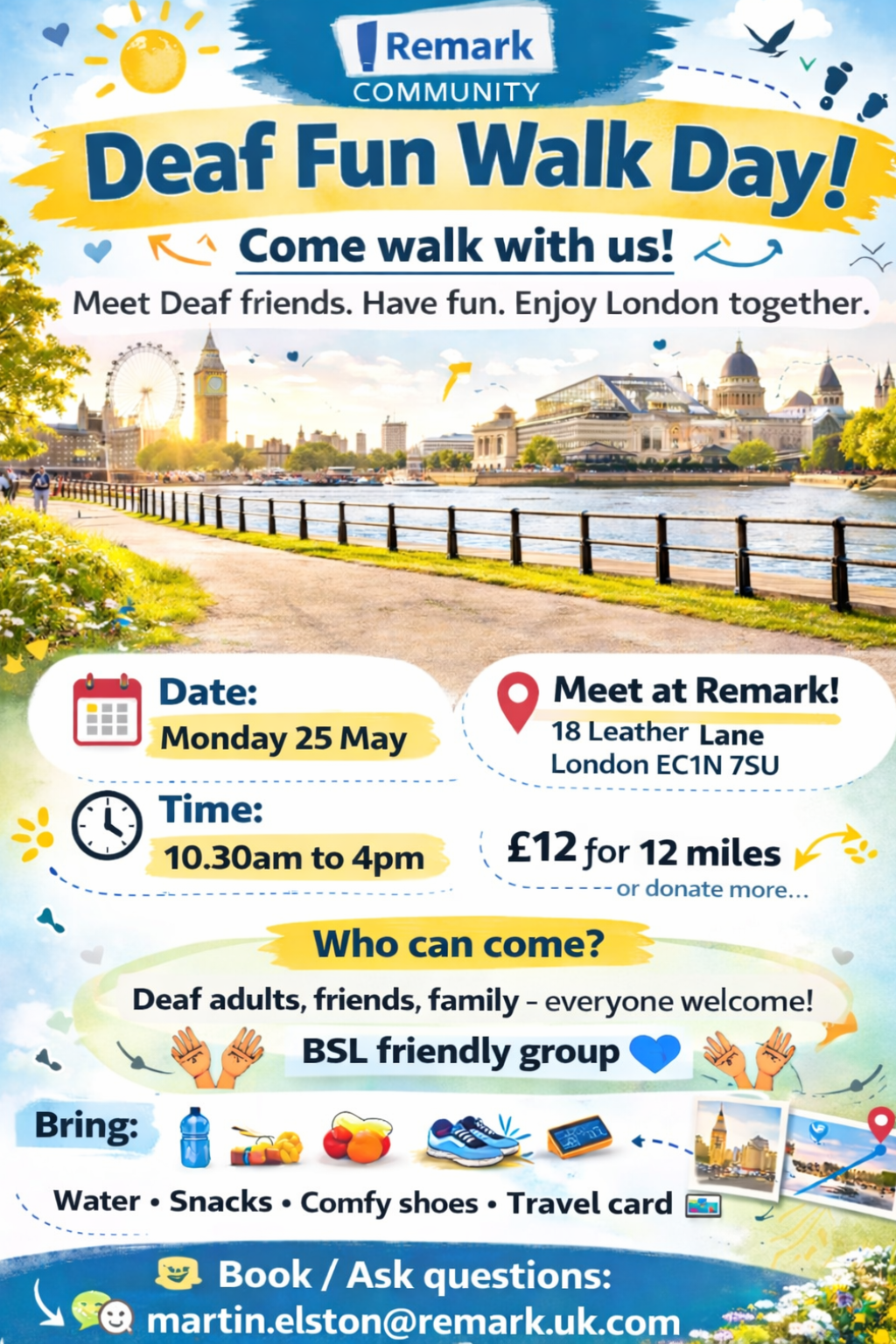 Deaf Fun Day Walk in London