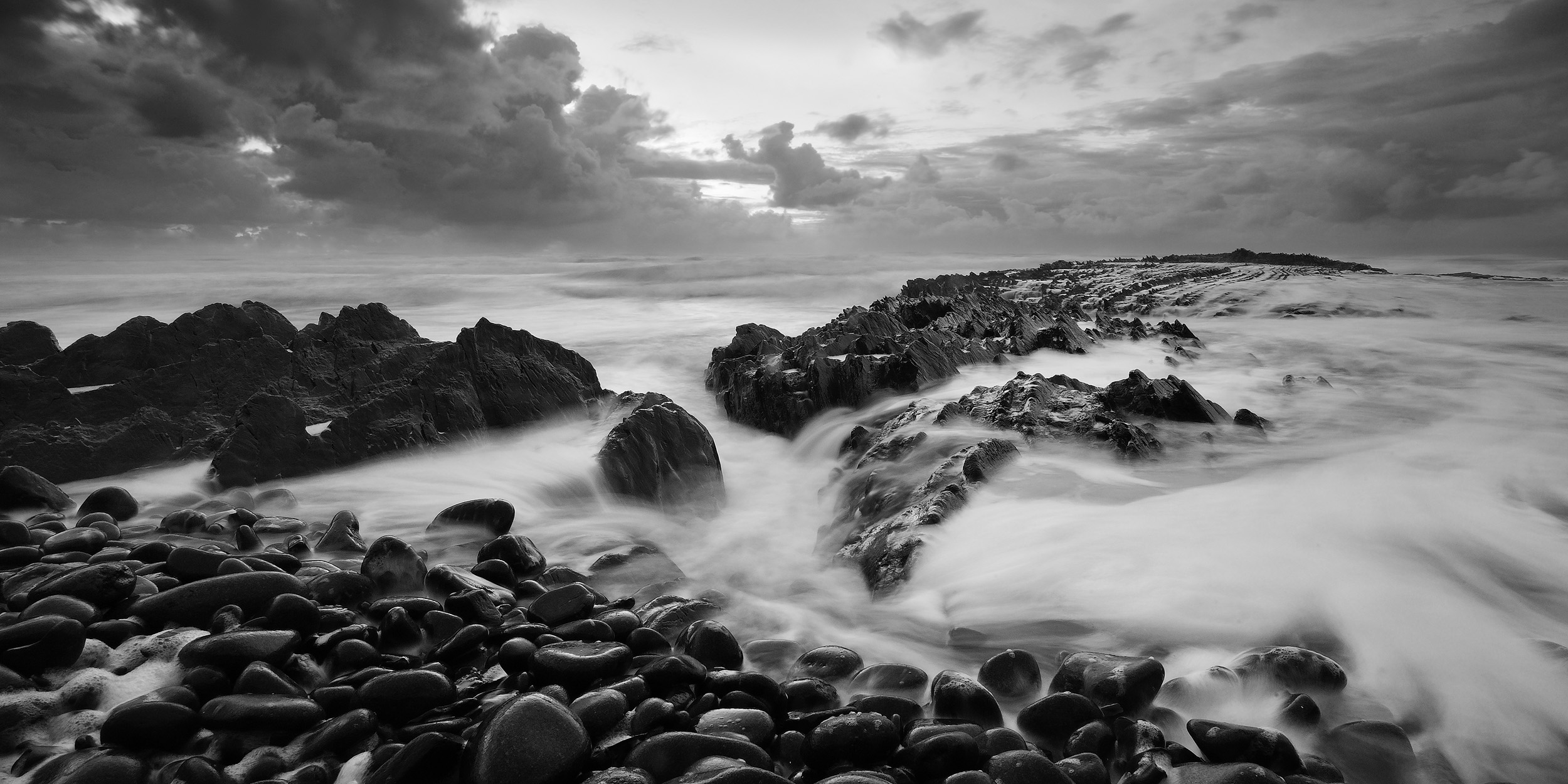 Incoming Storm A winter storm blows in from the Atlantic Ocean on Portugal's Costa Vicentina