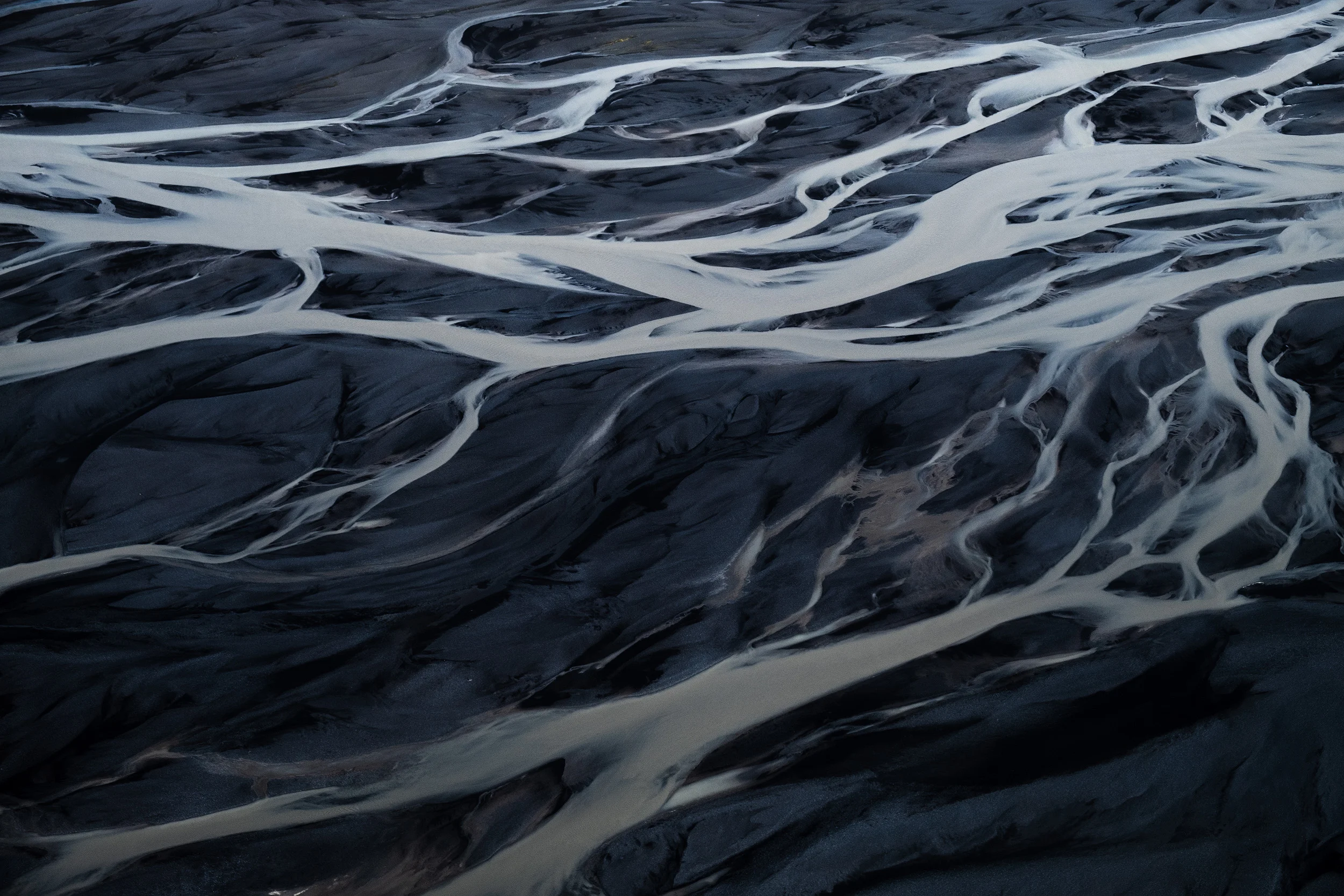 Markaflojt II Another image of the river braid in Iceland taken from a low flying light aircraft.