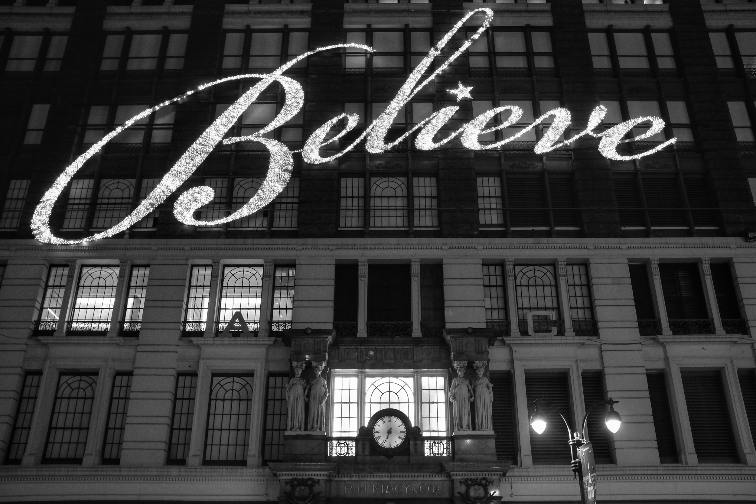 Believe. Macy's. Herald Square. New York. 2016