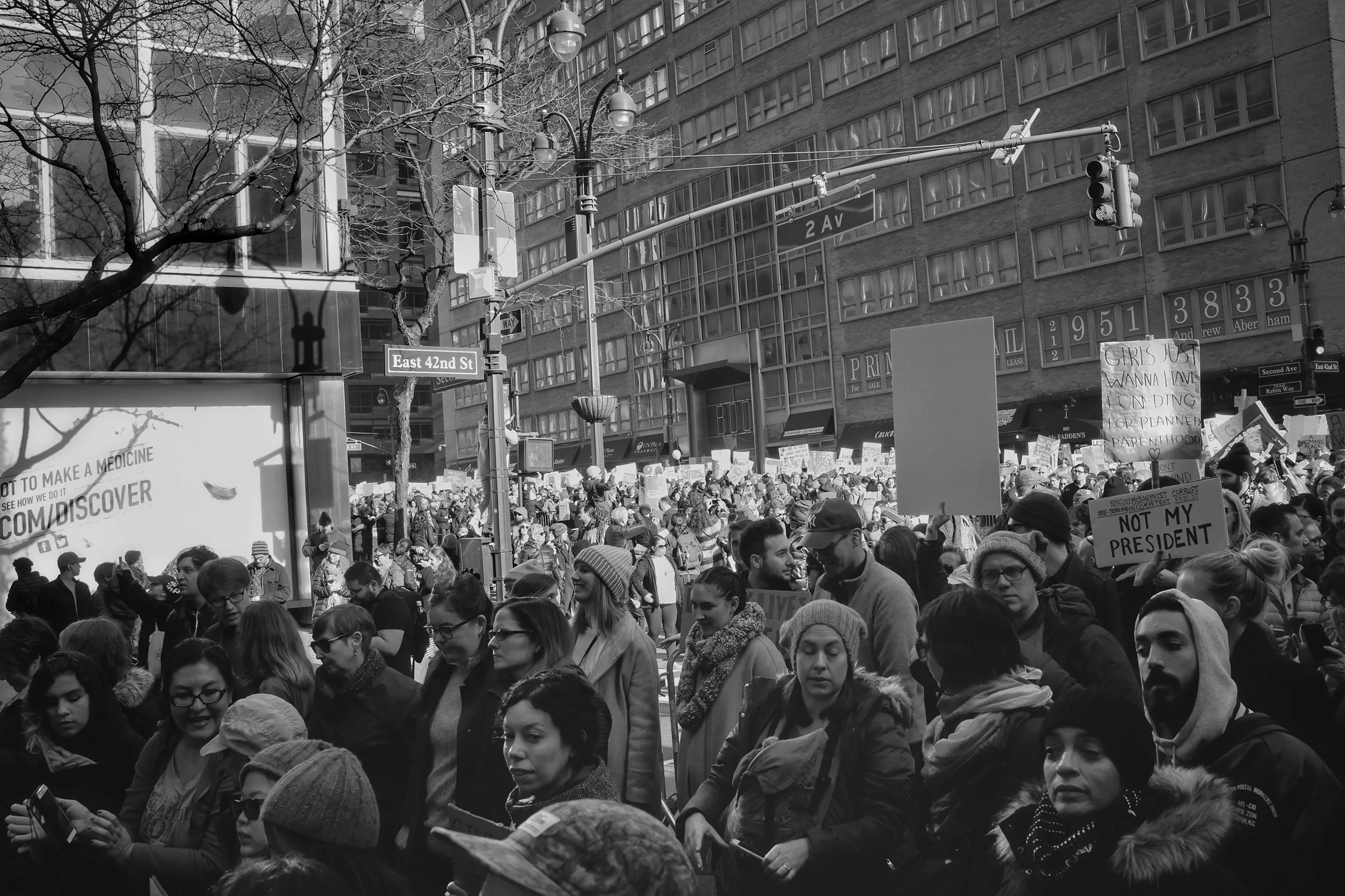 Woman's March on New York City. Midtown Manhattan. NYC. 1.21.17