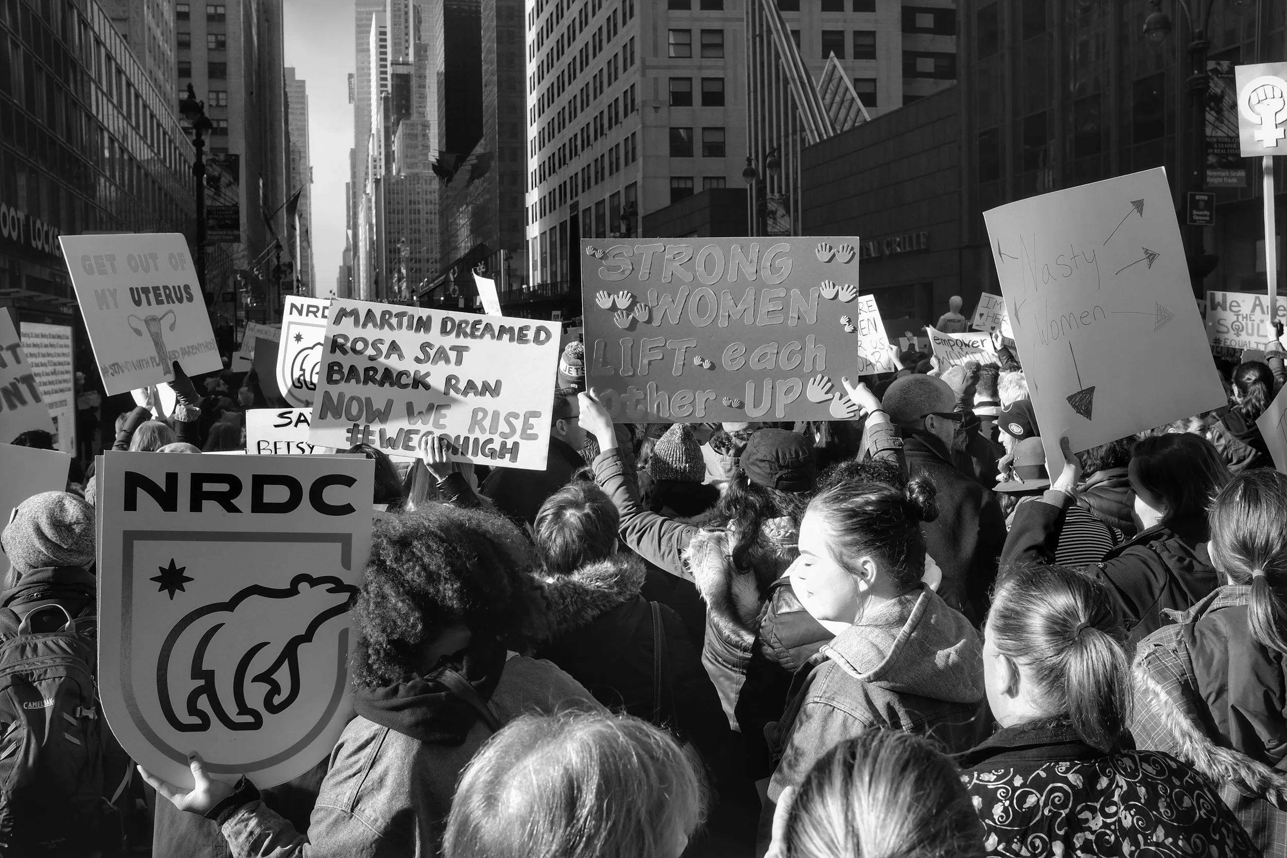 Woman's March on New York City. Midtown Manhattan. NYC. 1.21.17