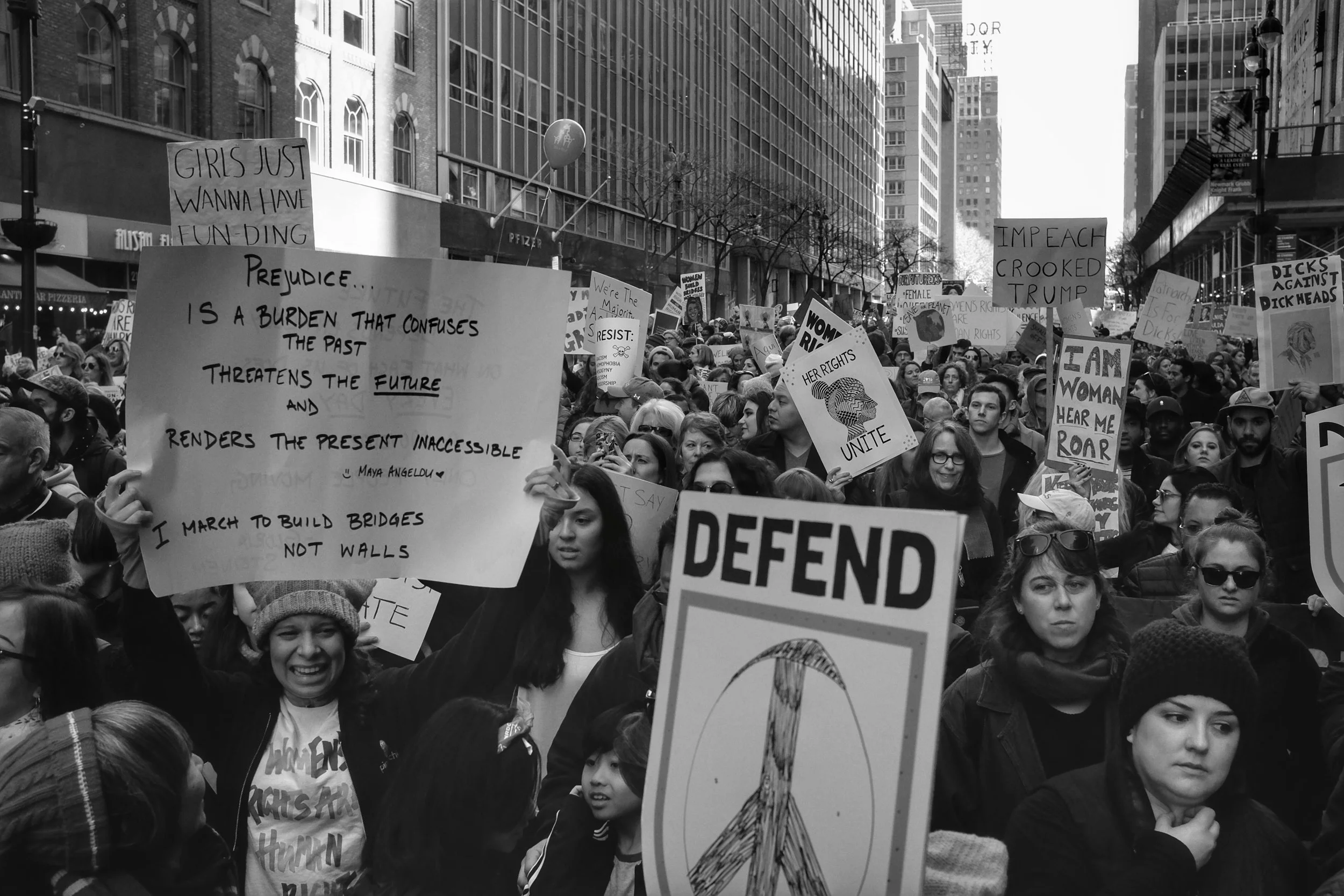 Woman's March on New York City. Midtown Manhattan. NYC. 1.21.17
