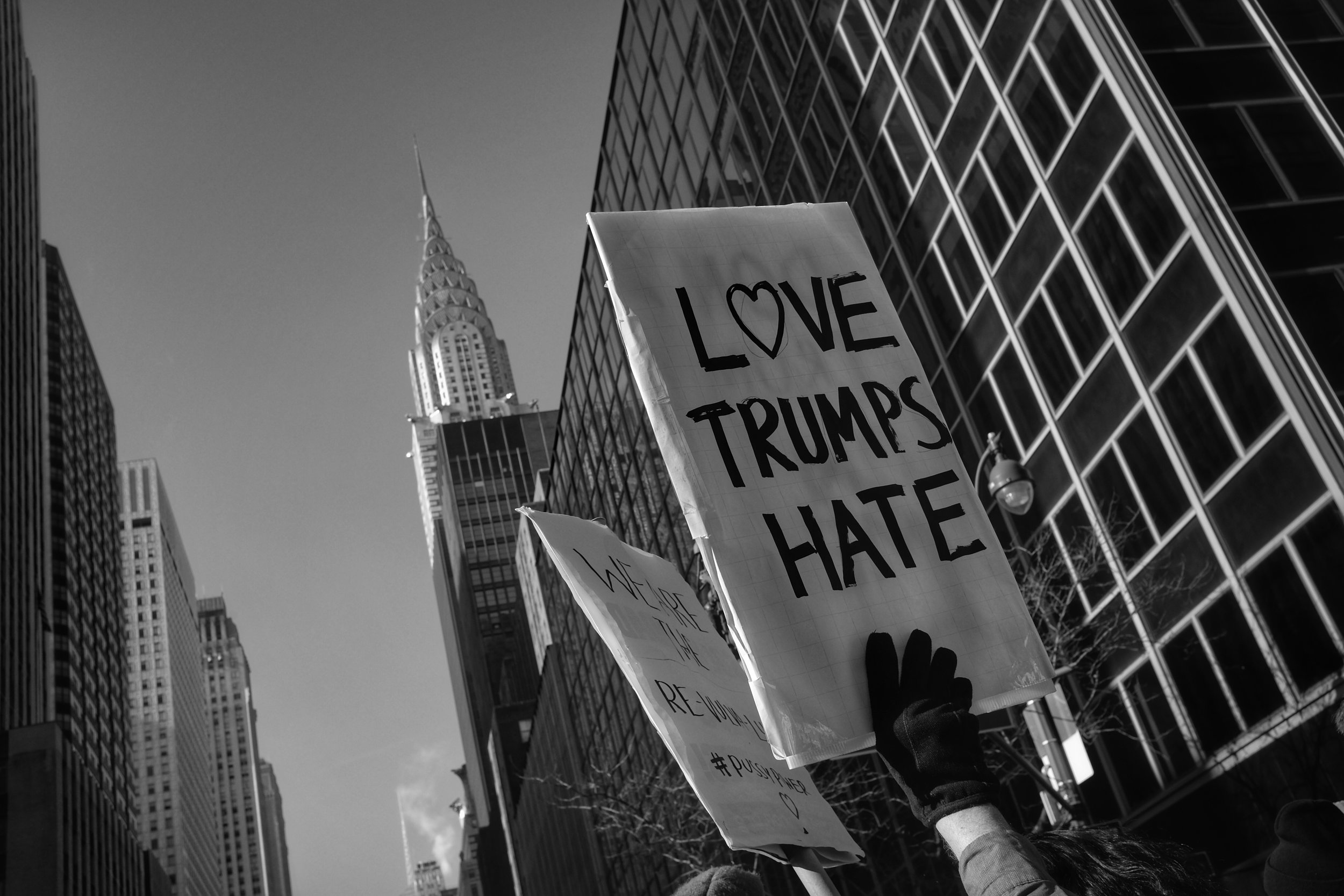 Woman's March on New York City. Midtown Manhattan. NYC. 1.21.17