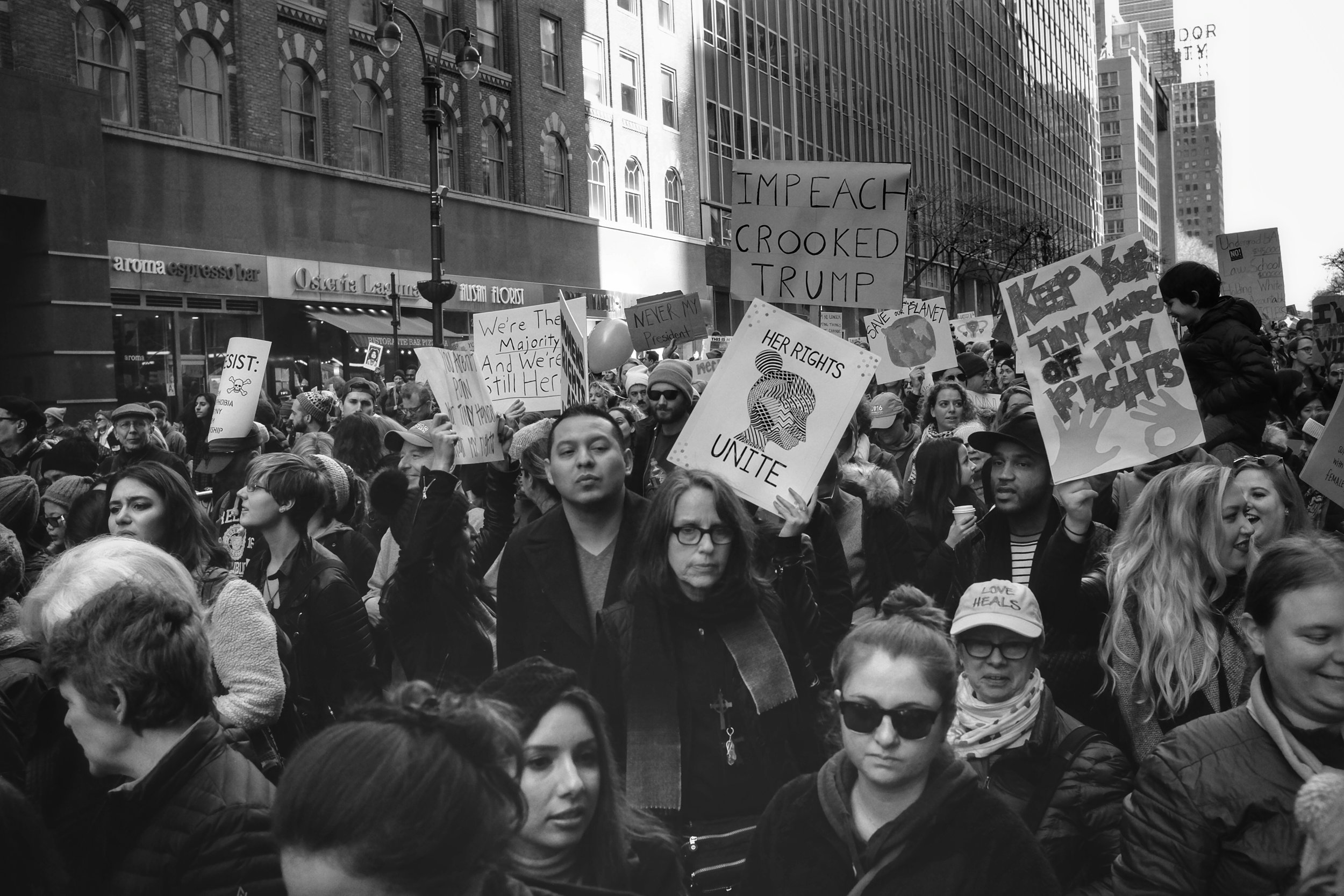 Woman's March on New York City. Midtown Manhattan. NYC. 1.21.17