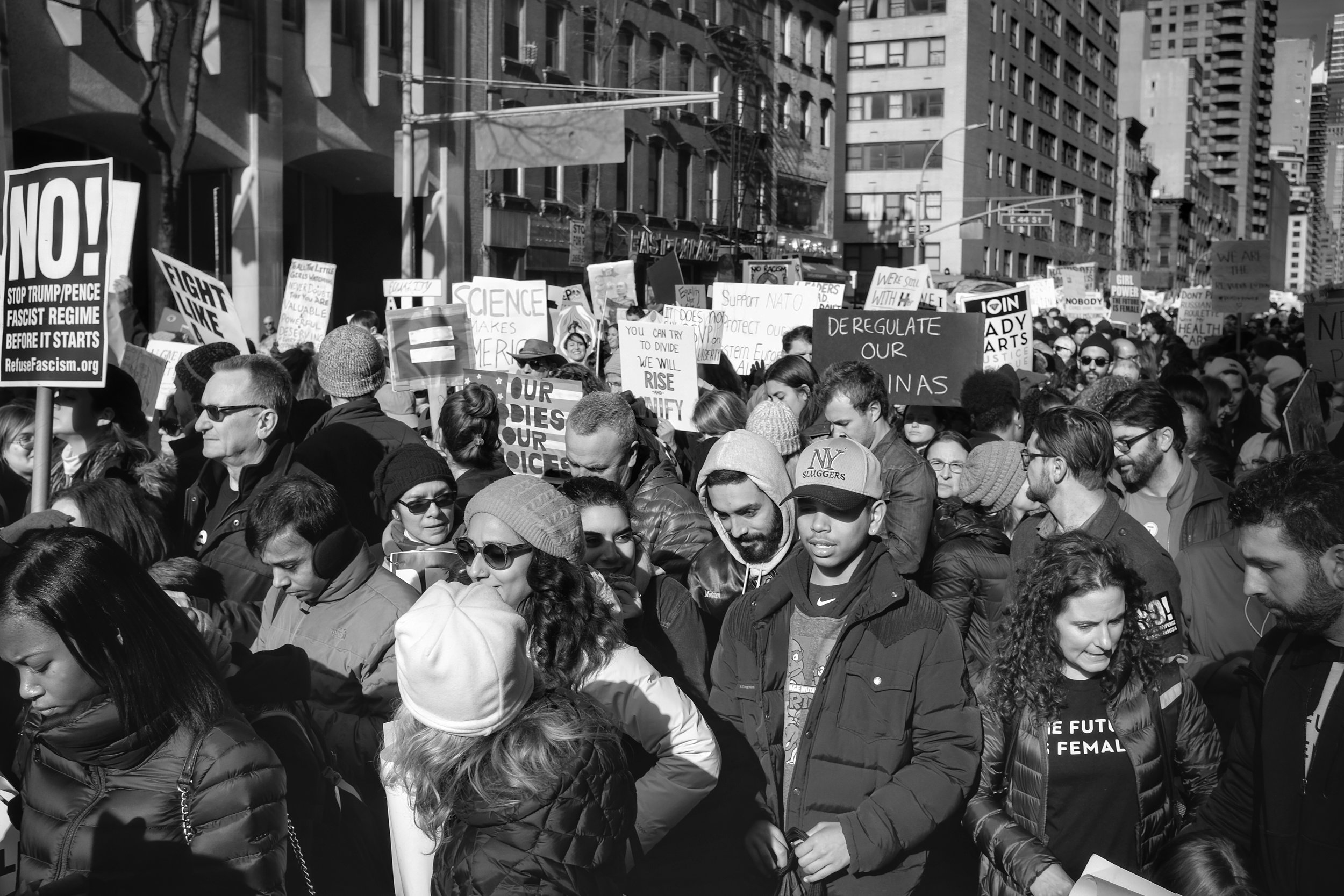 Woman's March on New York City. Midtown Manhattan. NYC. 1.21.17