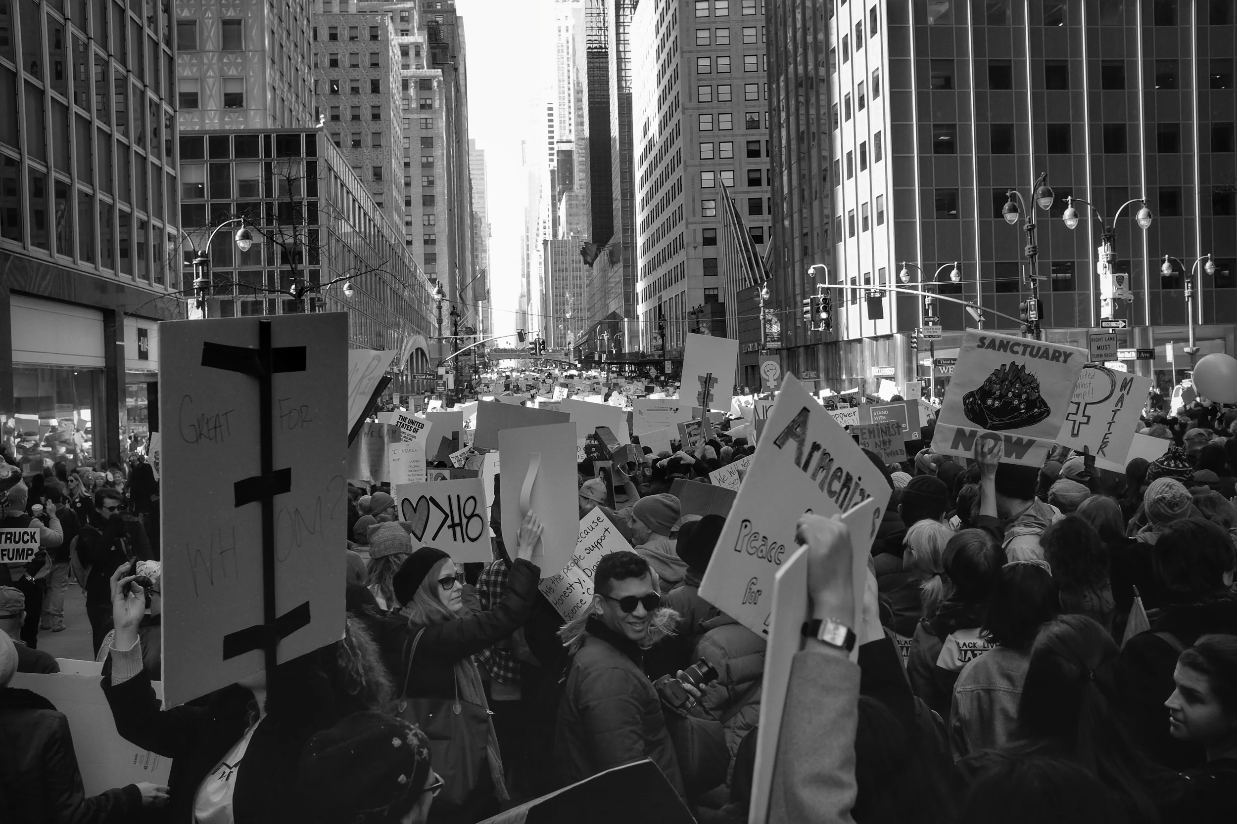 Woman's March on New York City. Midtown Manhattan. NYC. 1.21.17