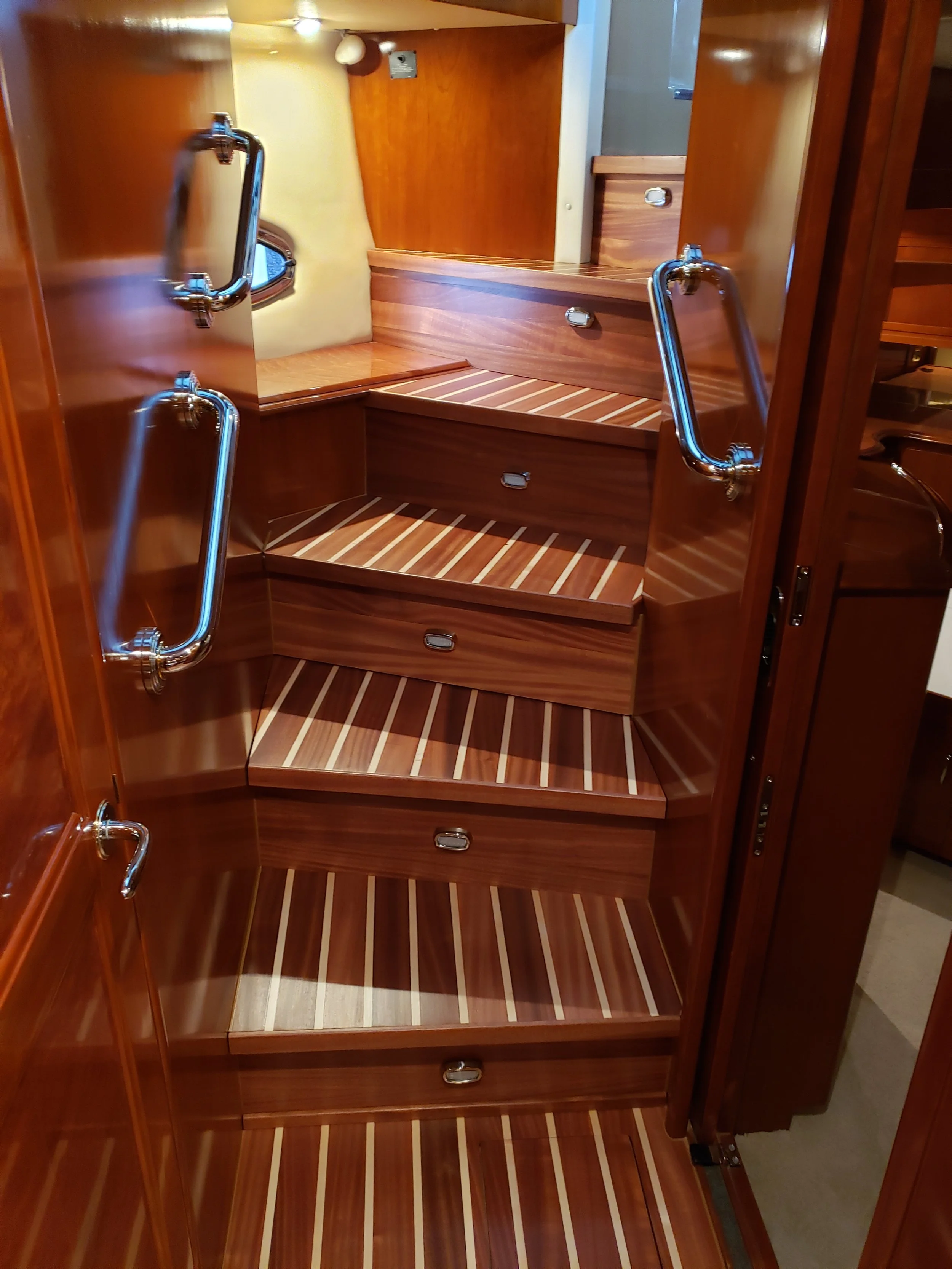 Interior Boat Flooring — Wood Line Productions Yacht Renovation and Design