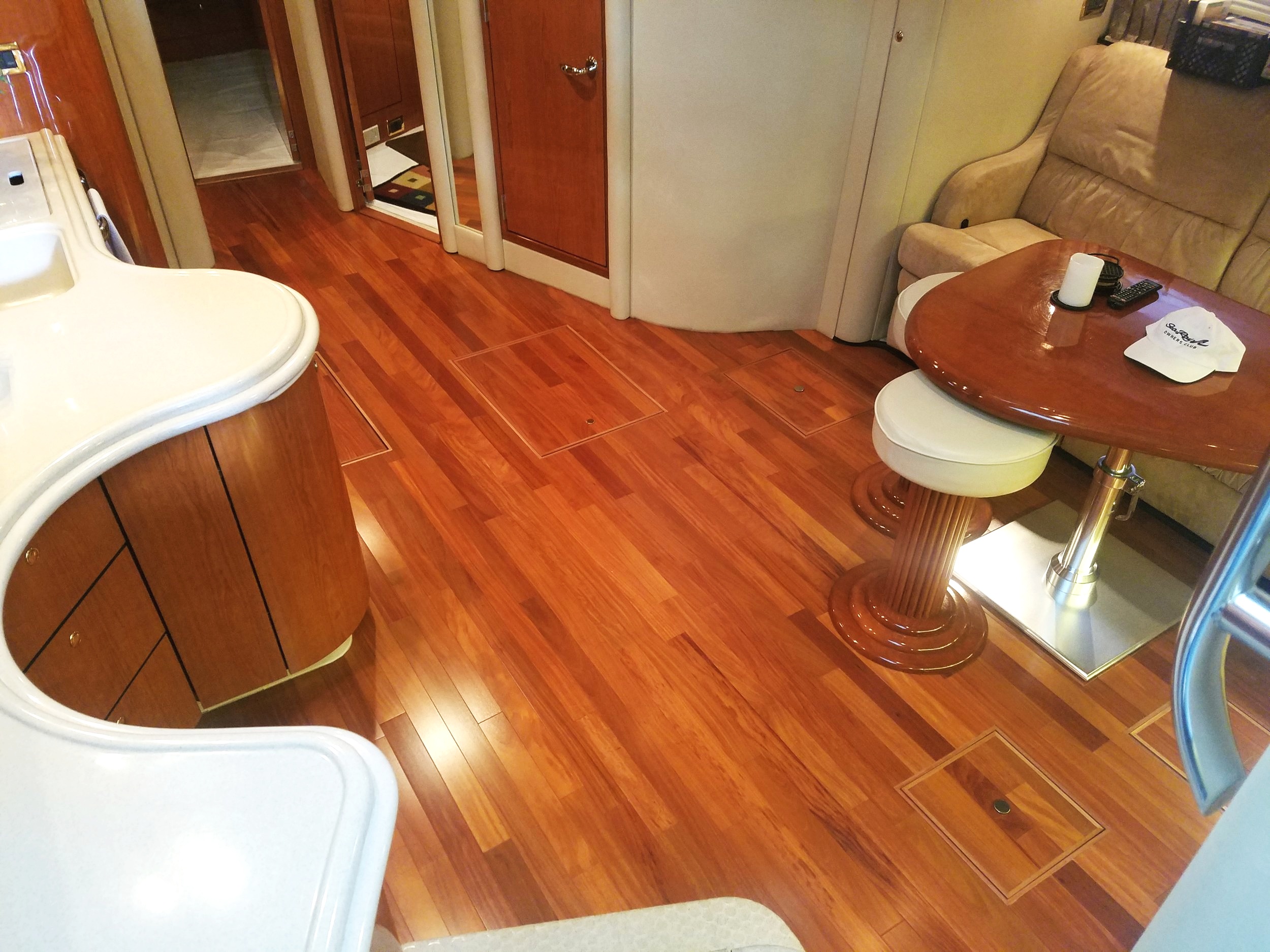 yacht interior flooring