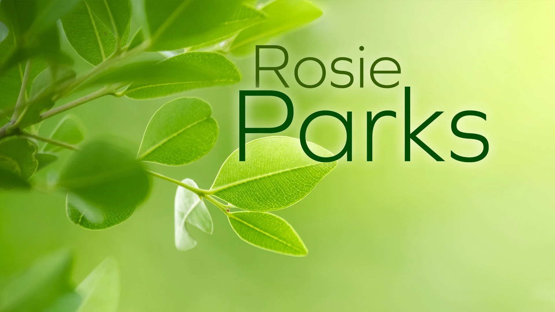 Rosie Maria Parks Baptism 