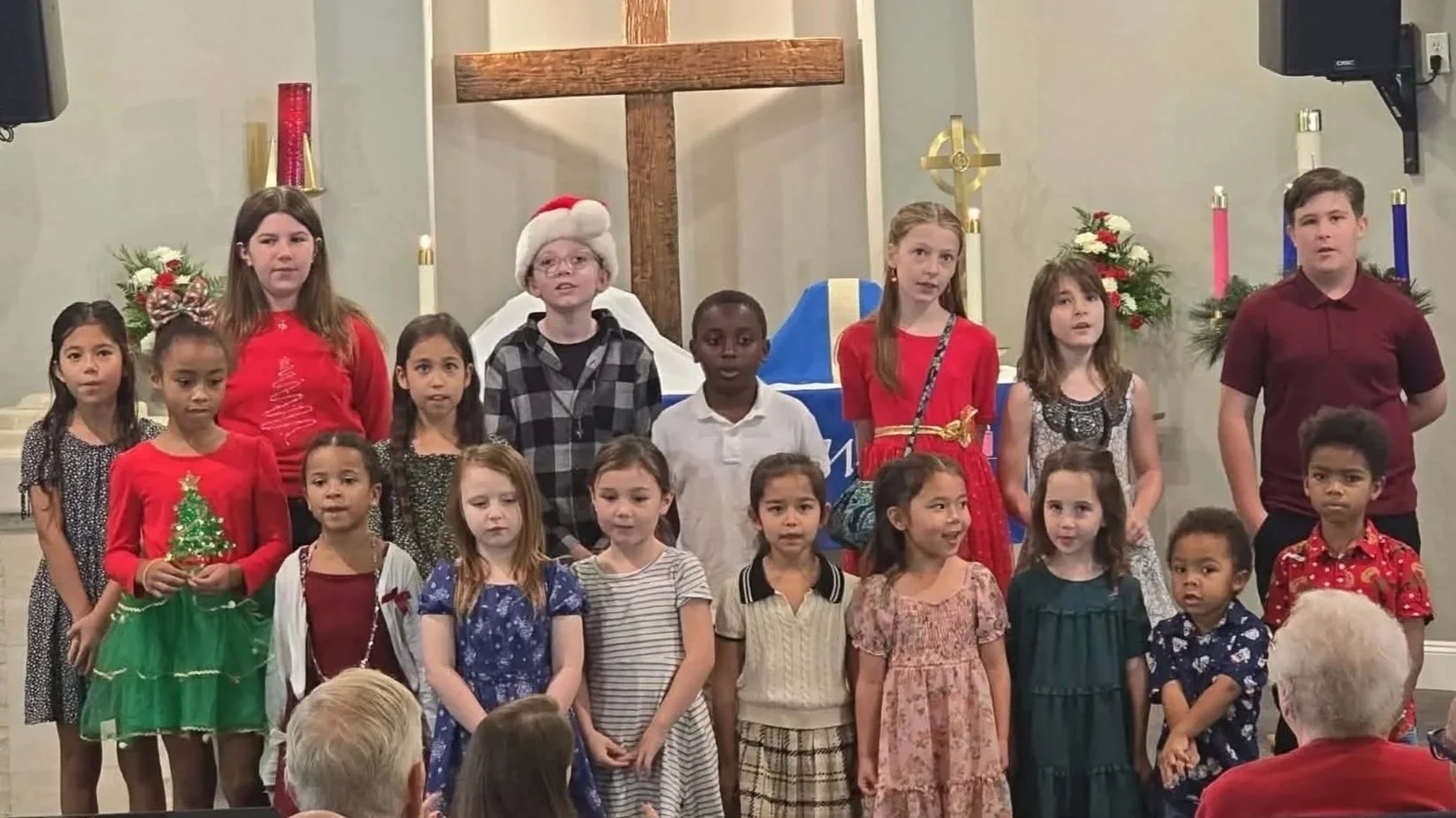 Kids Sing Away in a Manger and Bells Play O Holy Night