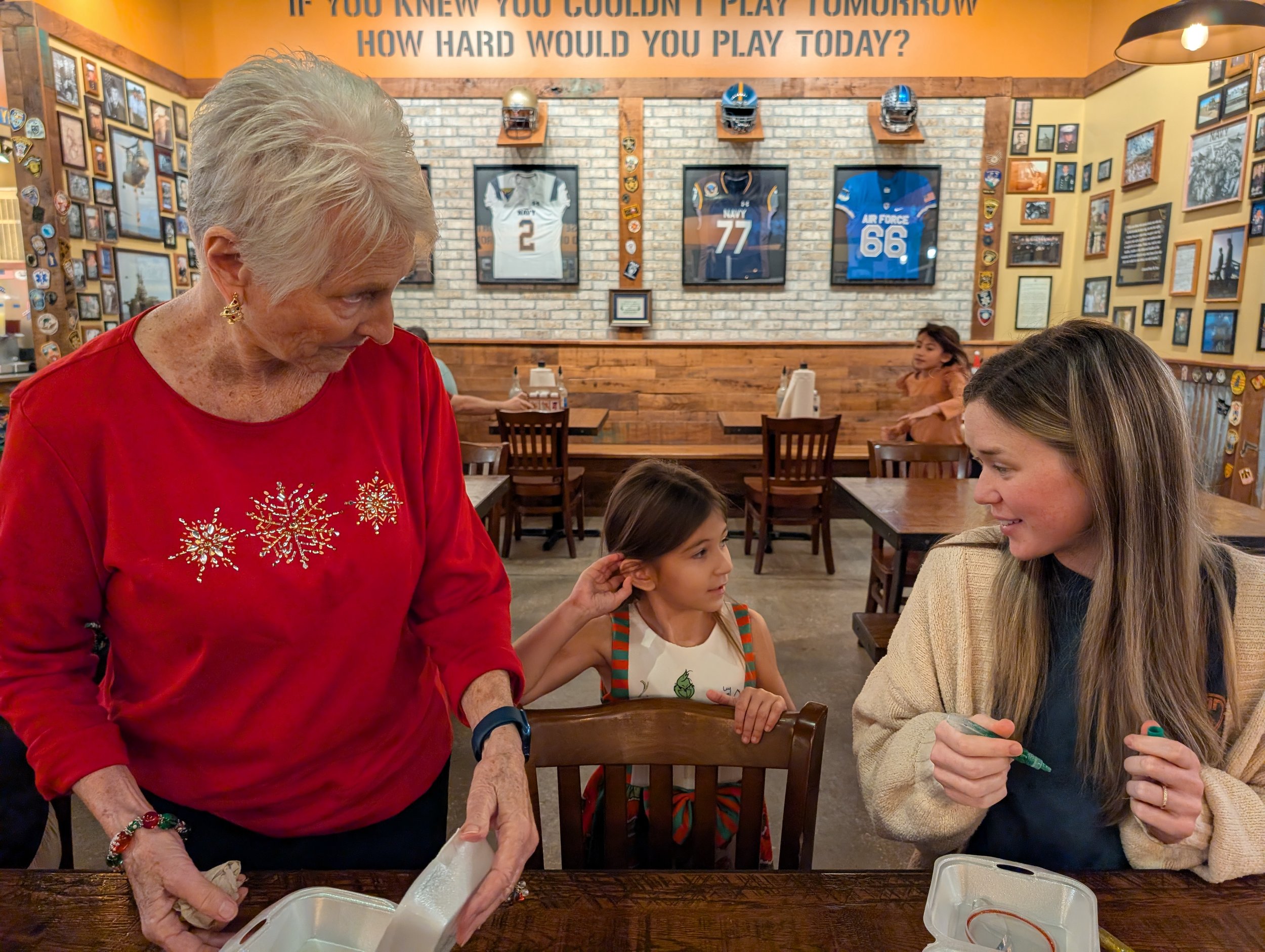 Christmas Dinner at Mission BBQ [photos]