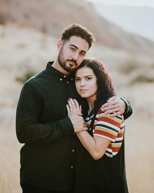 I just want to relive this engagement session over and over again. How perfect is this duo? I&rsquo;m so pumped for their wedding next month! 🖤