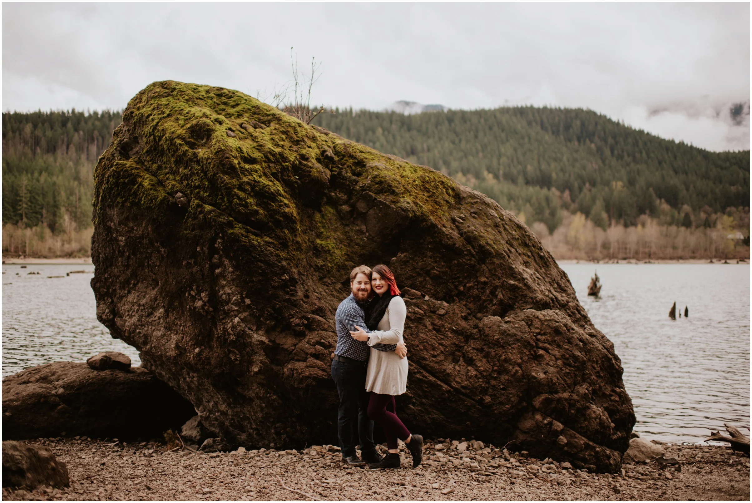 candid portraits Rattlesnake Lake, WA | Seattle Wedding Photographer www.riversandroadsphotography.com