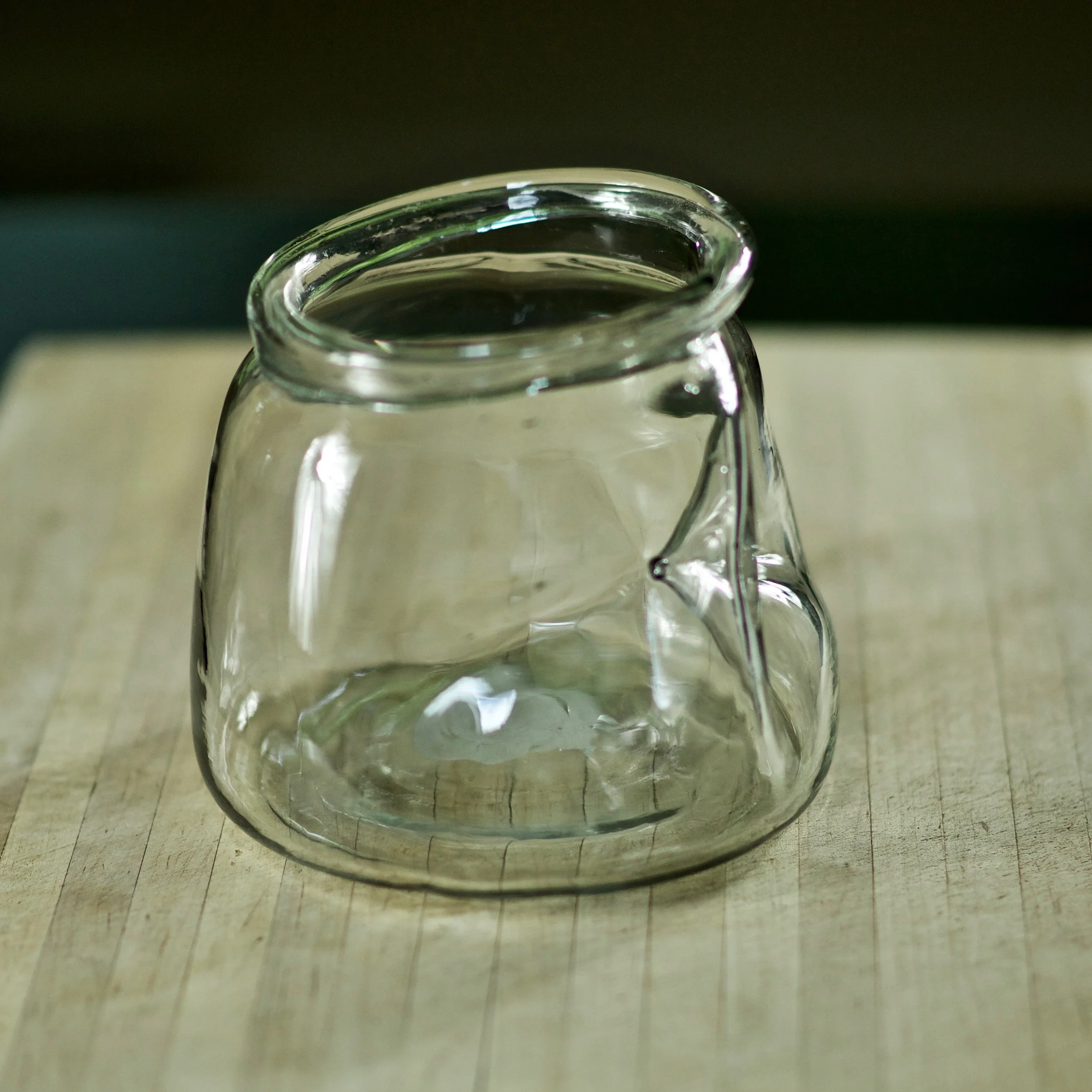Handblown glass vase wedding rental