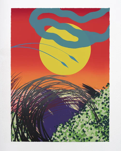 Sam Friedman Beach Monoprint Series