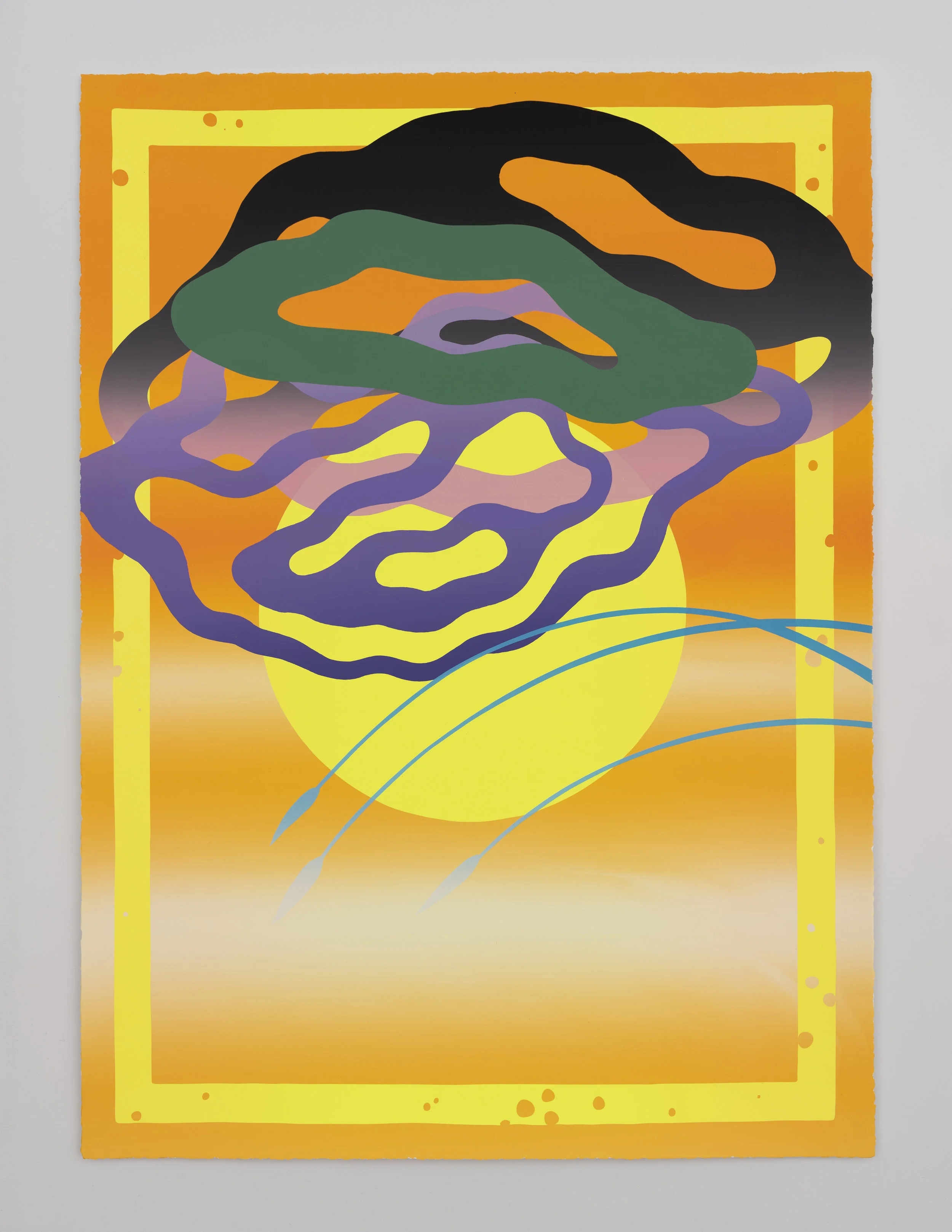 Sam Friedman - Beach Monoprint No. 3 (#1)