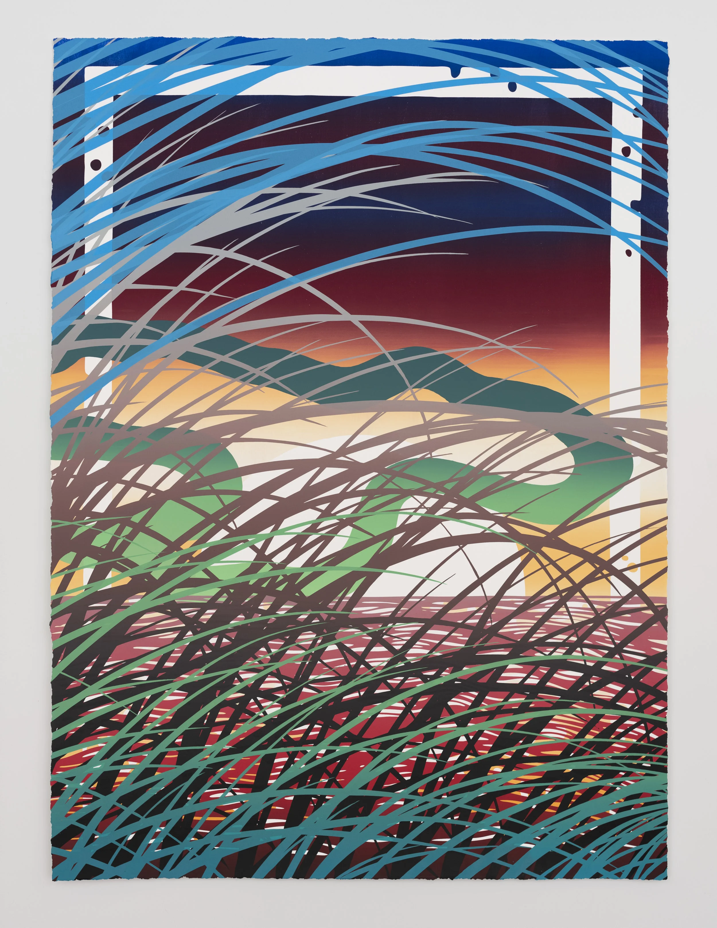 Sam Friedman - Beach Monoprint (#19)