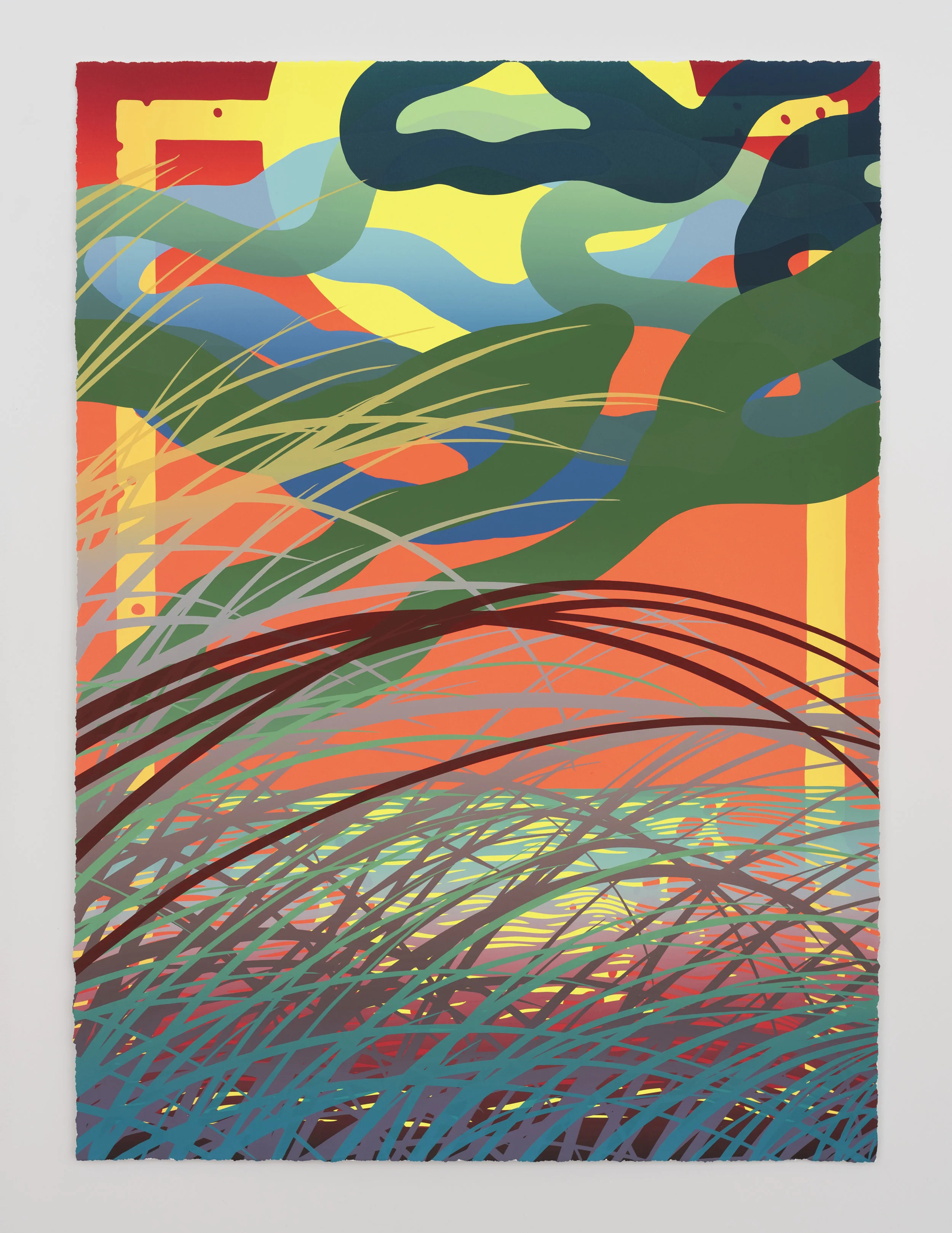 Sam Friedman - Beach Monoprint (#20)