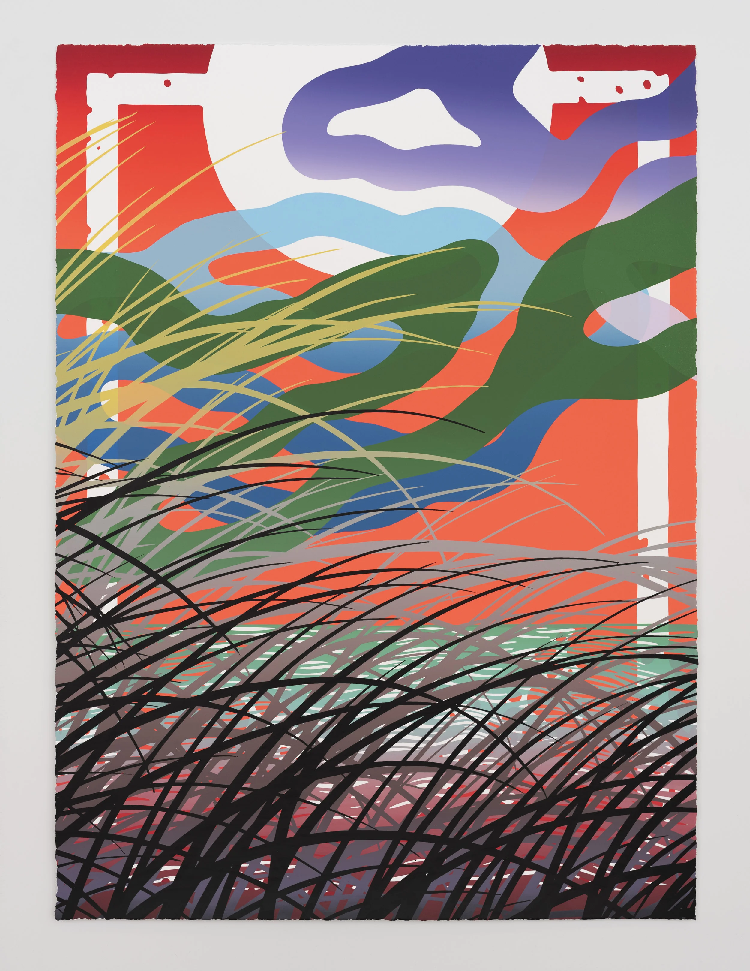 Sam Friedman - Beach Monoprint (#27)