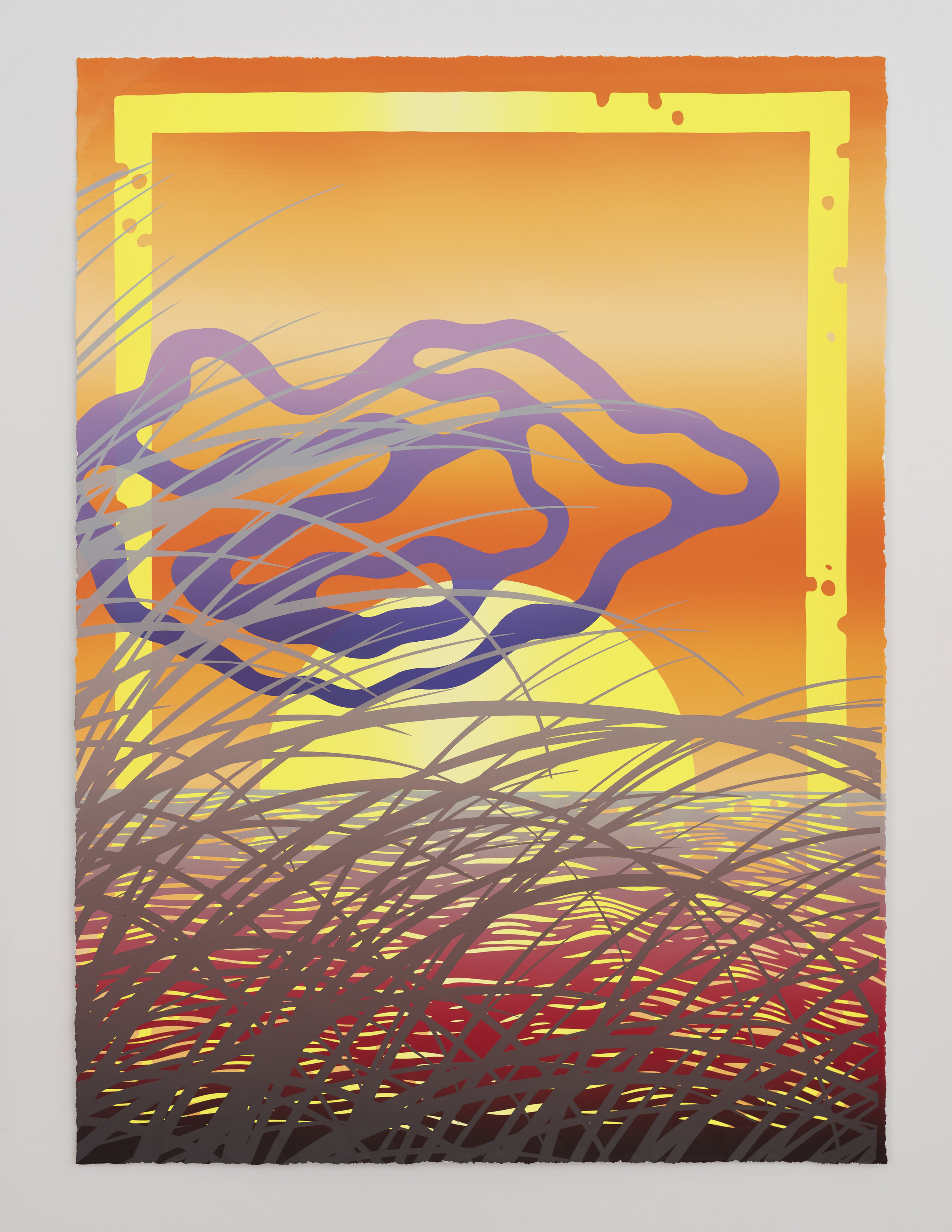 Sam Friedman - Beach Monoprint (#29)