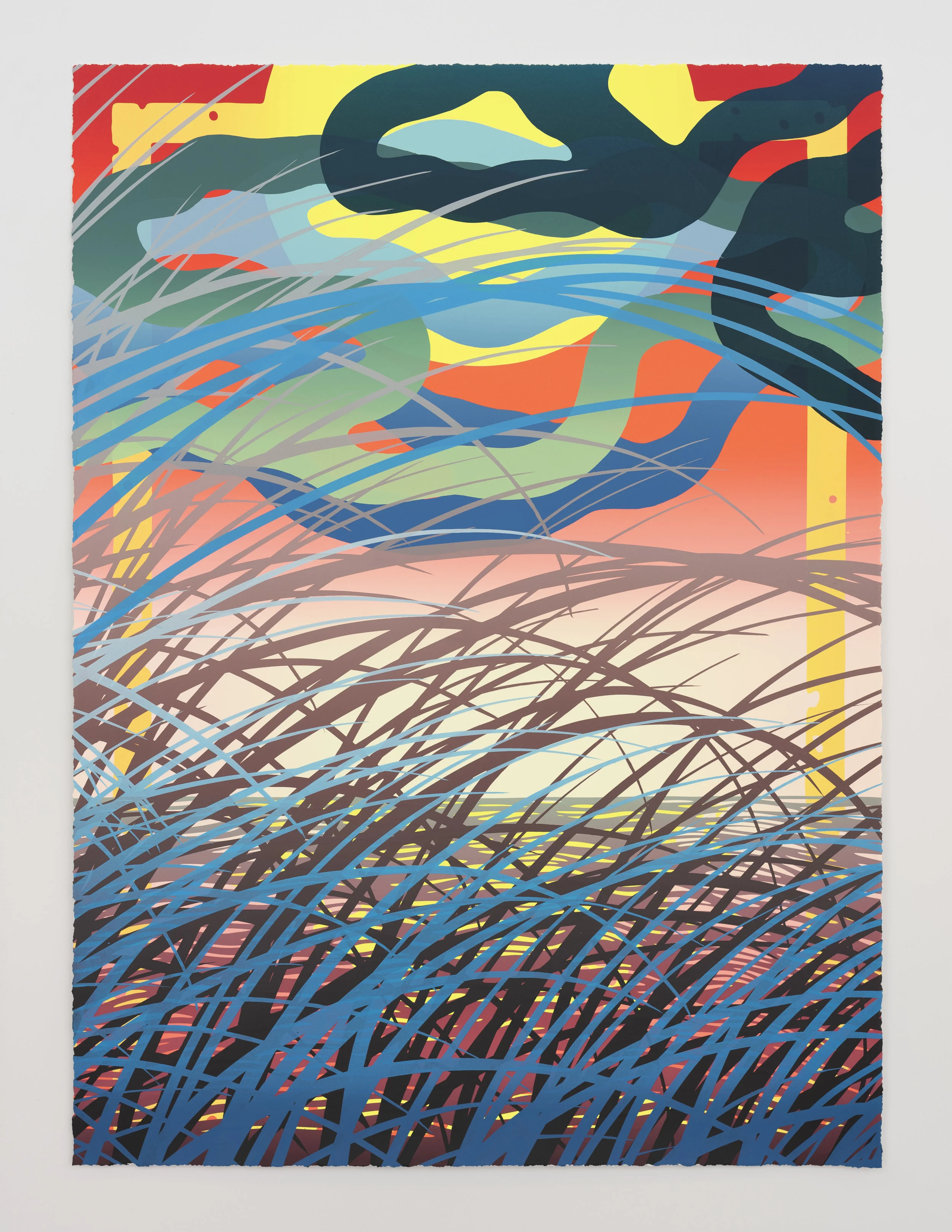 Sam Friedman - Beach Monoprint (#32)