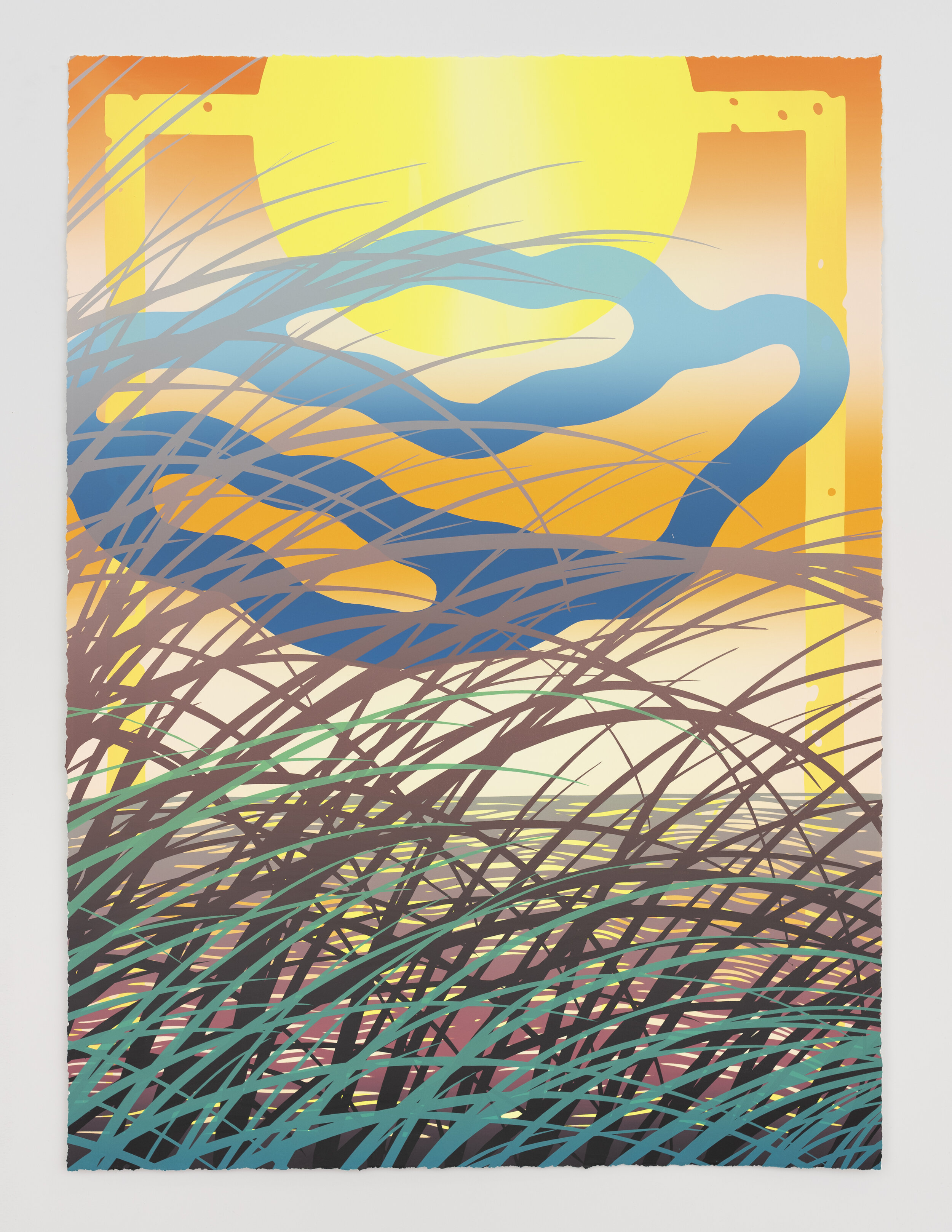 Sam Friedman — Beach Monoprints No. 4