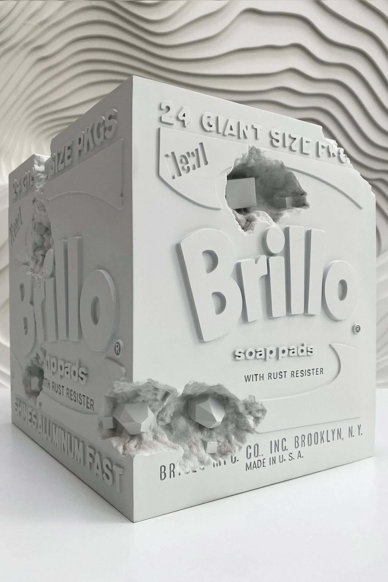 Daniel Arsham: Eroded Brillo Box (Blue)