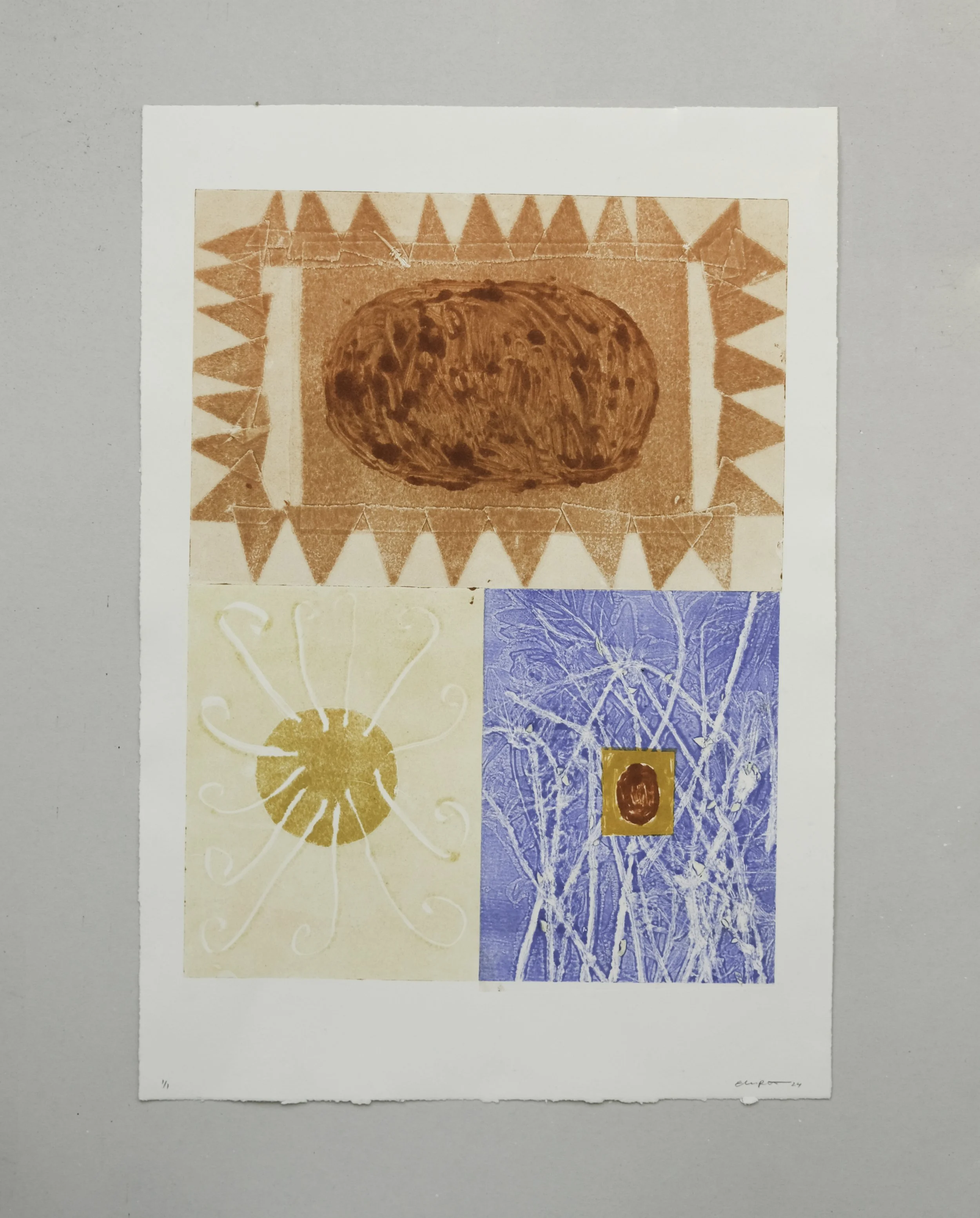 Ellen Rutt – Large Monoprint #8