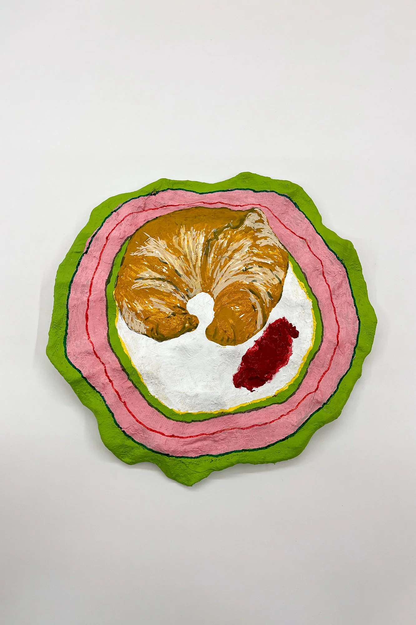 Mary-Ann Monforton – Croissant with Strawberry Jam (From Your Mothers Fine China Series),