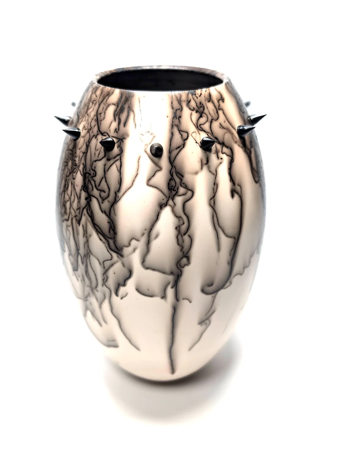 Kate Remias -- Raku Spiked Vase