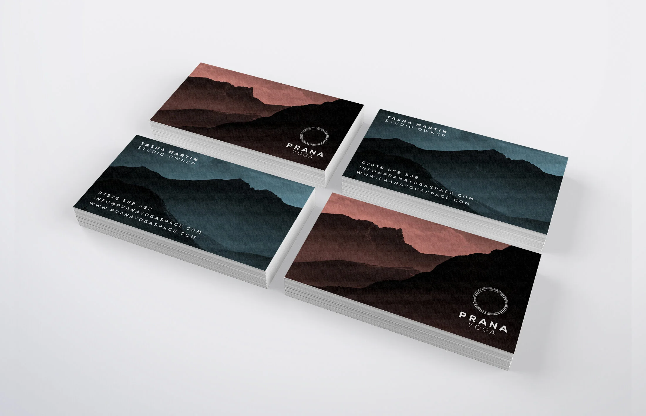  I worked with Prana Yoga Space to create their brand identity and all associated collateral including stationery, app, website and t-shirts.  