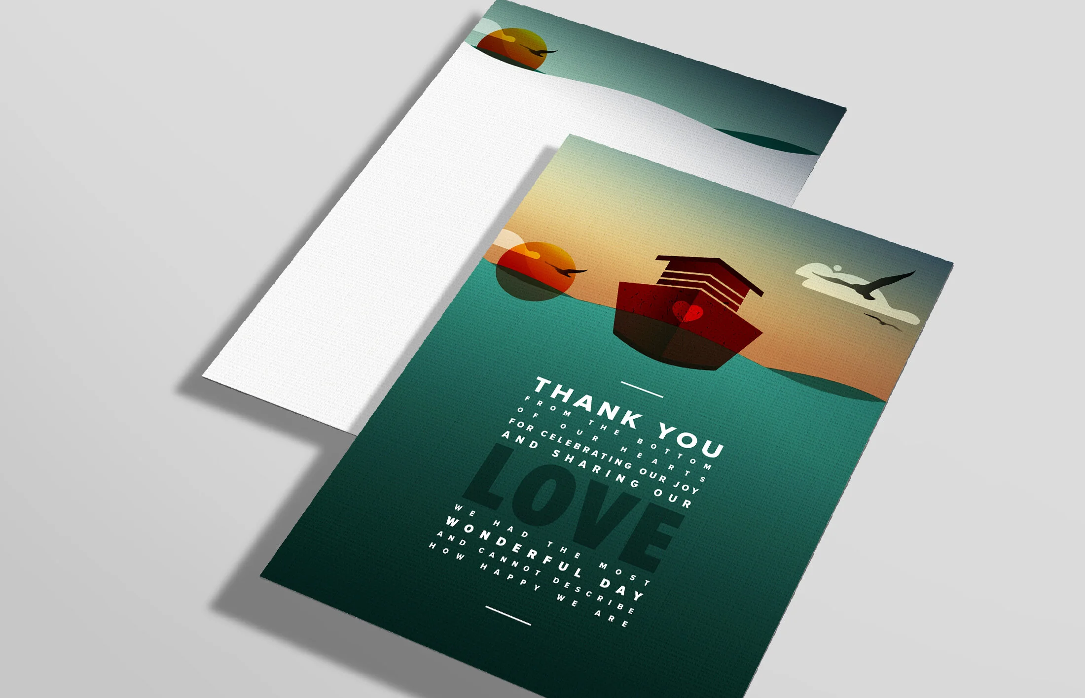  But their Thank You cards were printed so that their guests could have a keepsake and a hand-written, personal note of gratitude.  