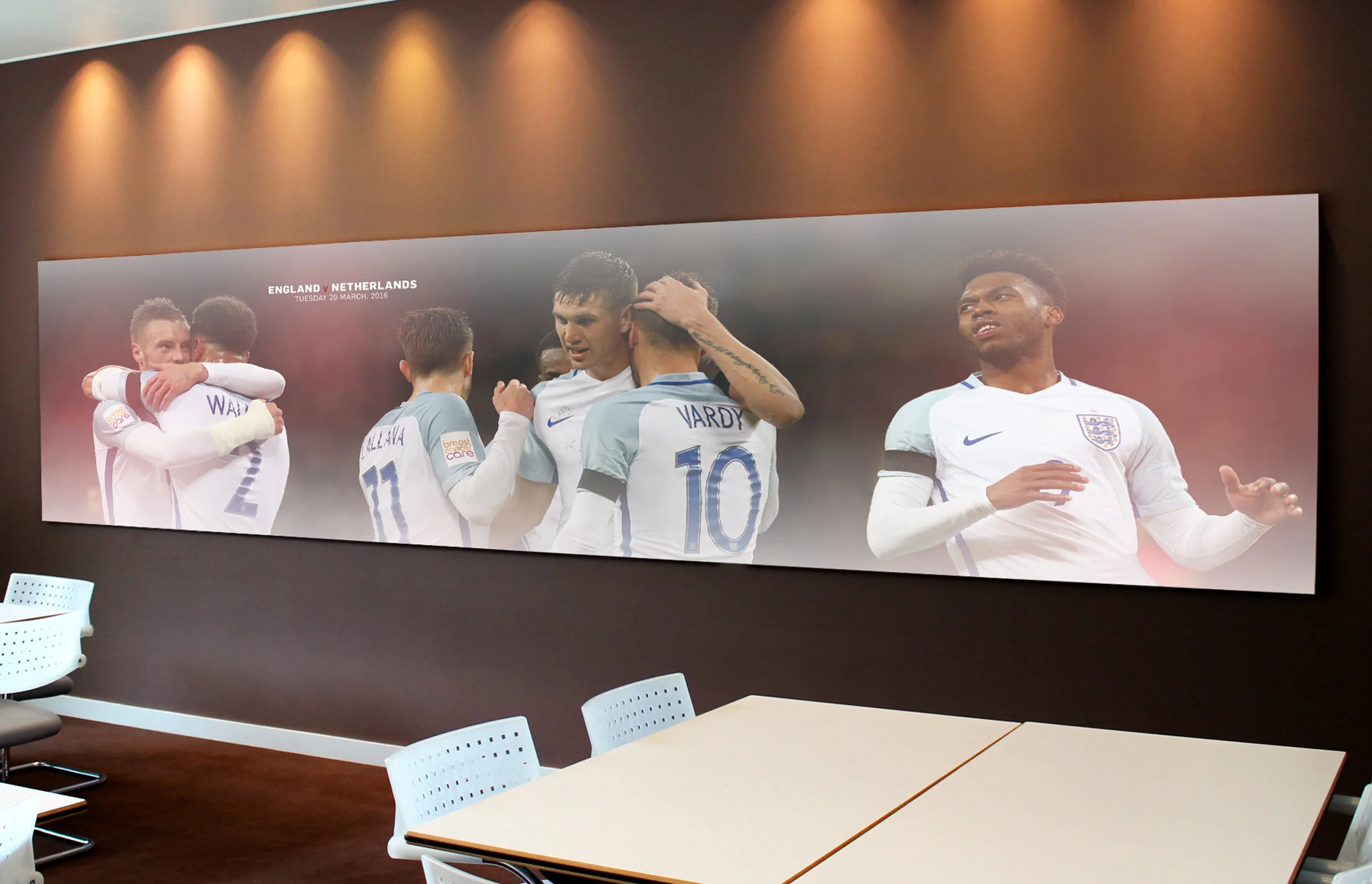  Media Centre branding focussed on telling the story of England’s qualifying campaign.   