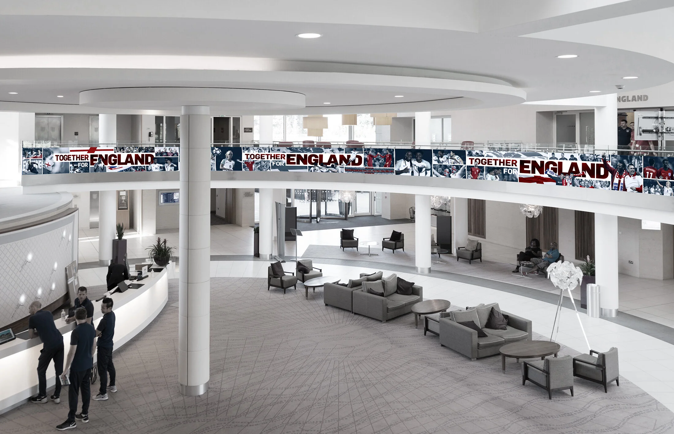  Branding includes women’s and men’s senior teams and development teams, as well as fans.  