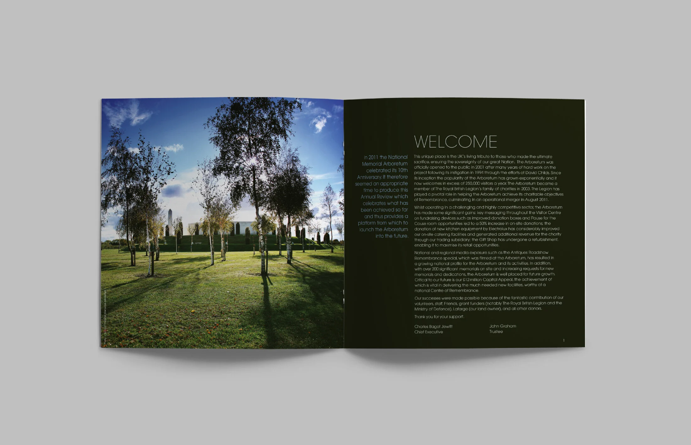  To mark their 10-year anniversary, the Arboretum produced their first annual review, which looked back on the organisation’s achievements since inception. 