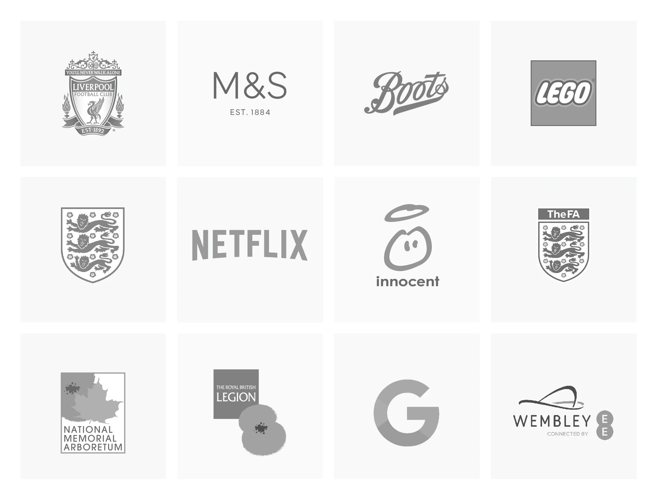  A snapshot of some of the more well-known brands I’ve worked with.  