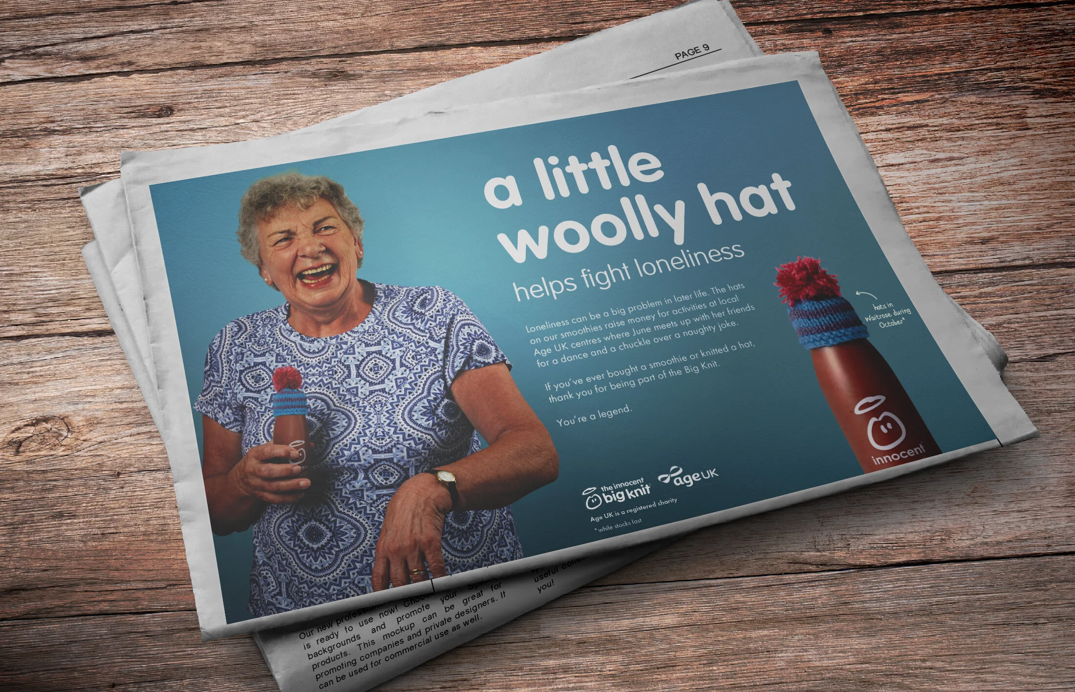  I also helped produce numerous assets for innocent’s much-loved annual Big Knit campaign.  